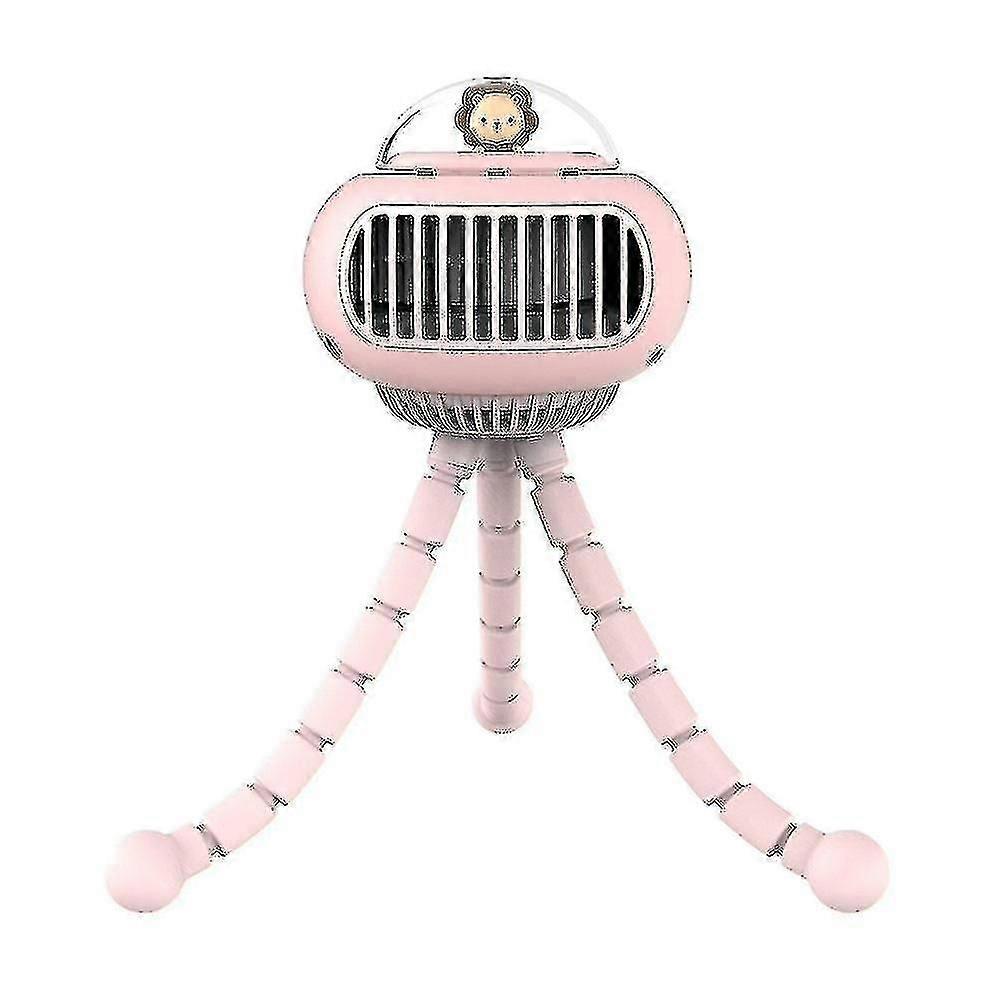 Stroller Fan Bladeless Portable Octopus Fan Multi Function Rechargeable Fans