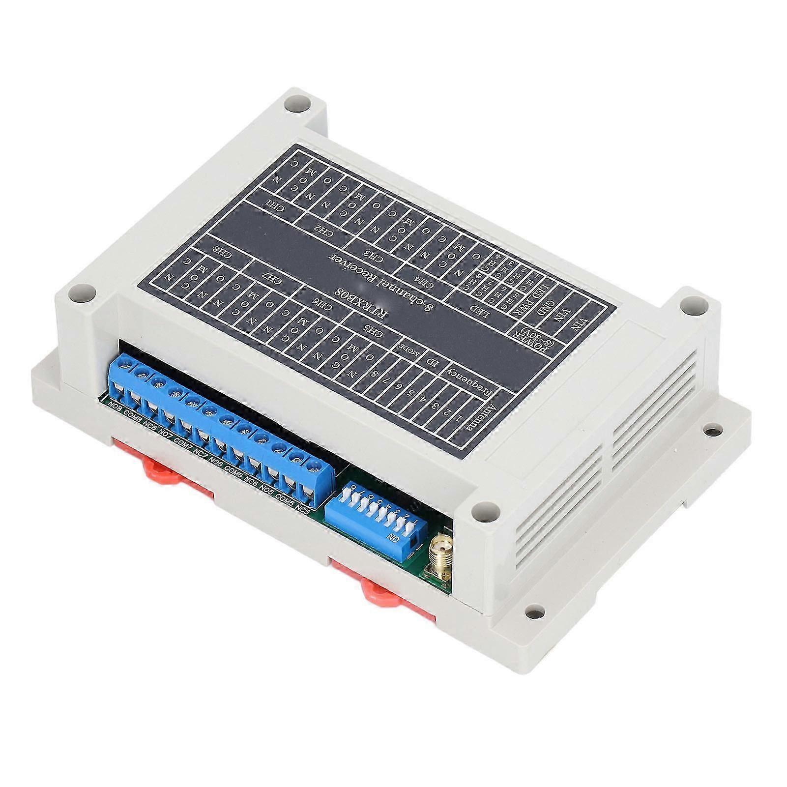 8-Channel Wireless Relay Controller Receiver Board DC 8-30V Remote Control Module