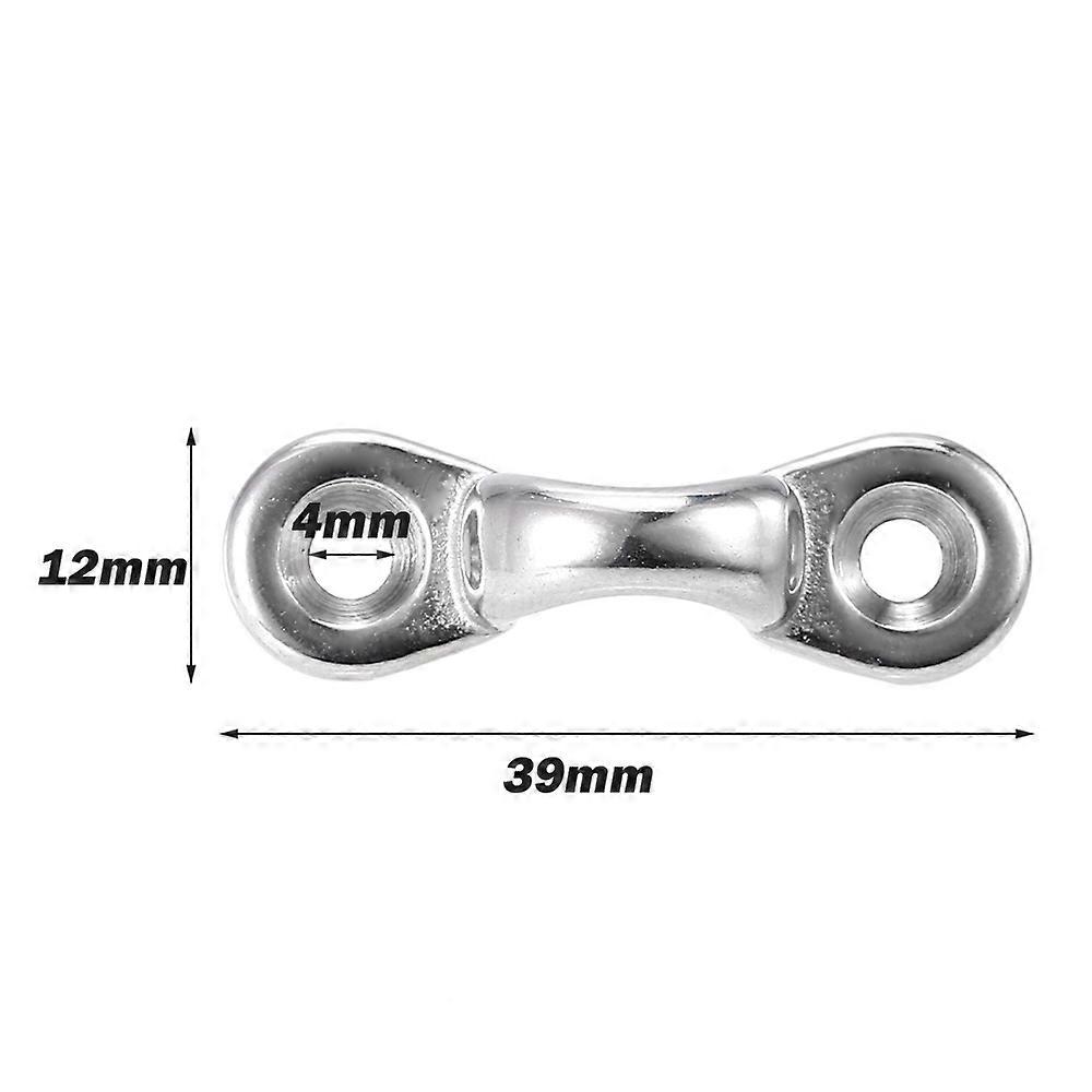 6Pcs Kayak Pad Eyes Stainless Steel Tie Down Deck Loops Shock Cord Fastening Gear Replacement Kit