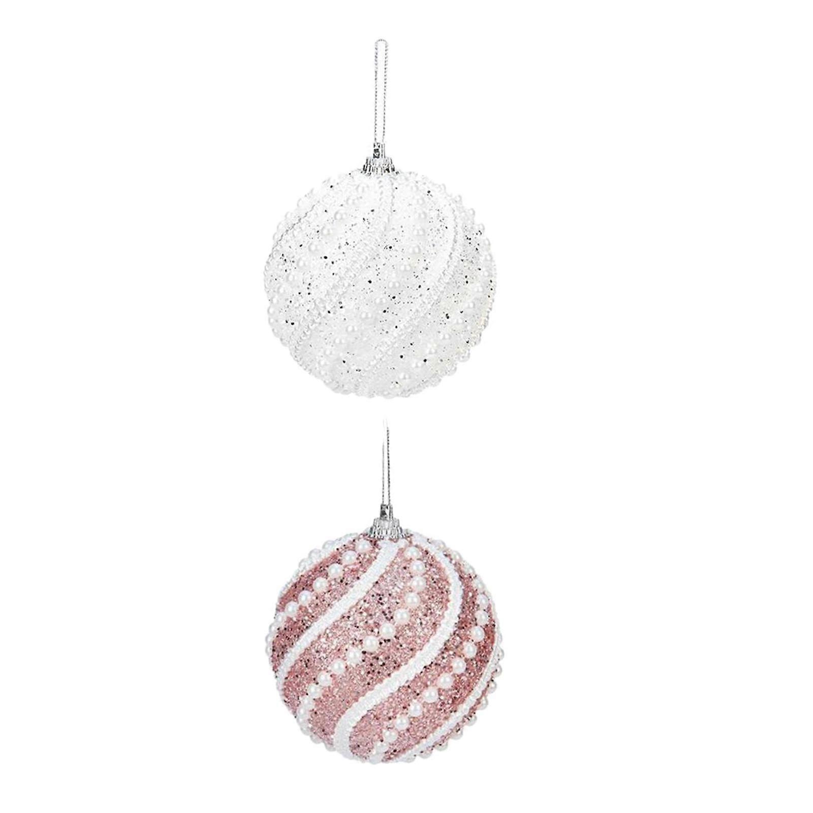 Set of 2 Elegant Hanging Christmas Tree Decorations for Special Occasions