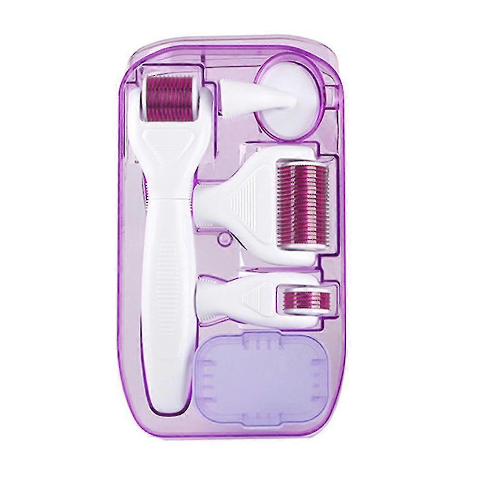 Micro Needle 6 In 1 Portable For Face Derma Roller Set Tool Manual Stretch Marks New