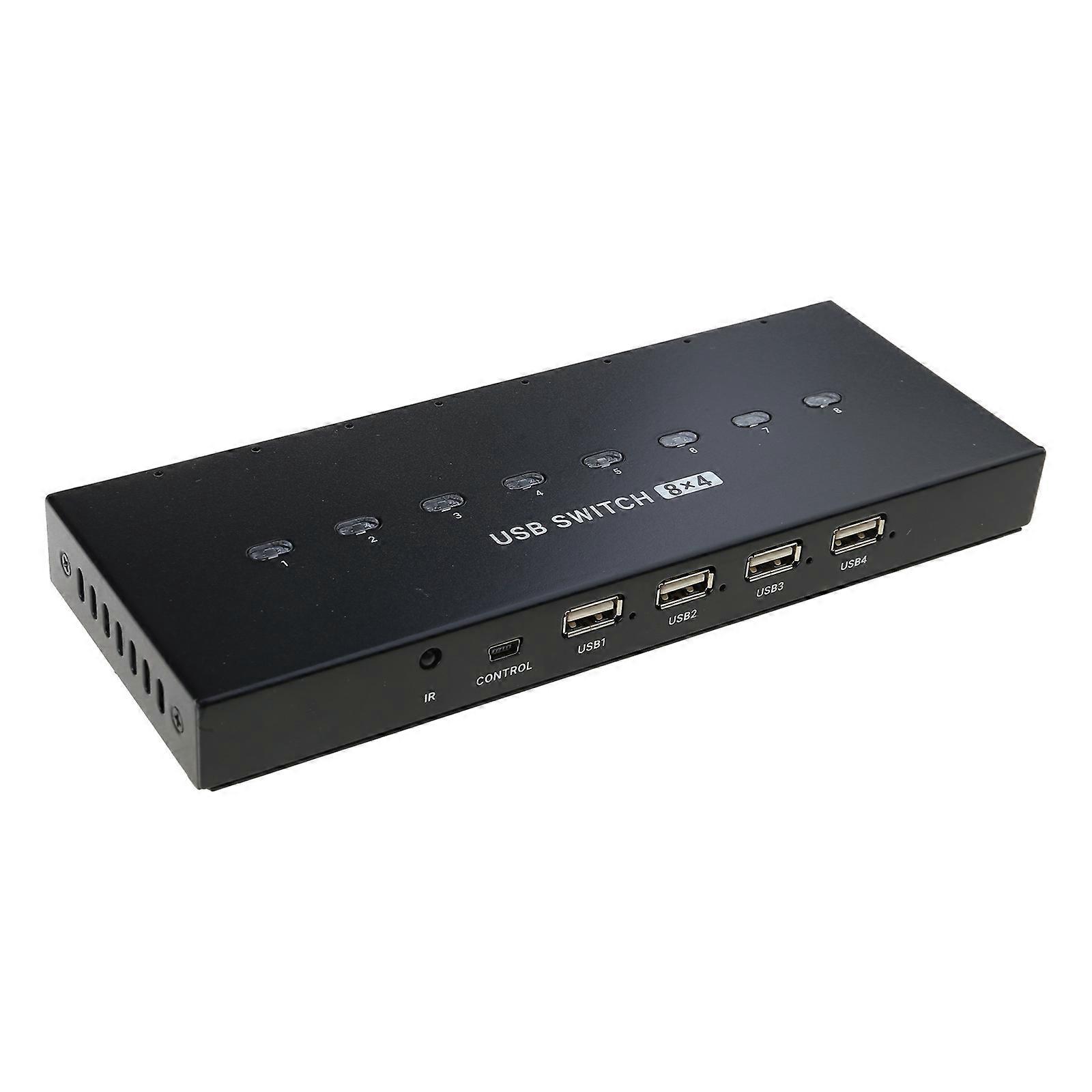 USB2.0 Manual Sharing Switching Printer Sharing Device USB Hubs 8 in 4 Out Data Transfer Hubs Converters