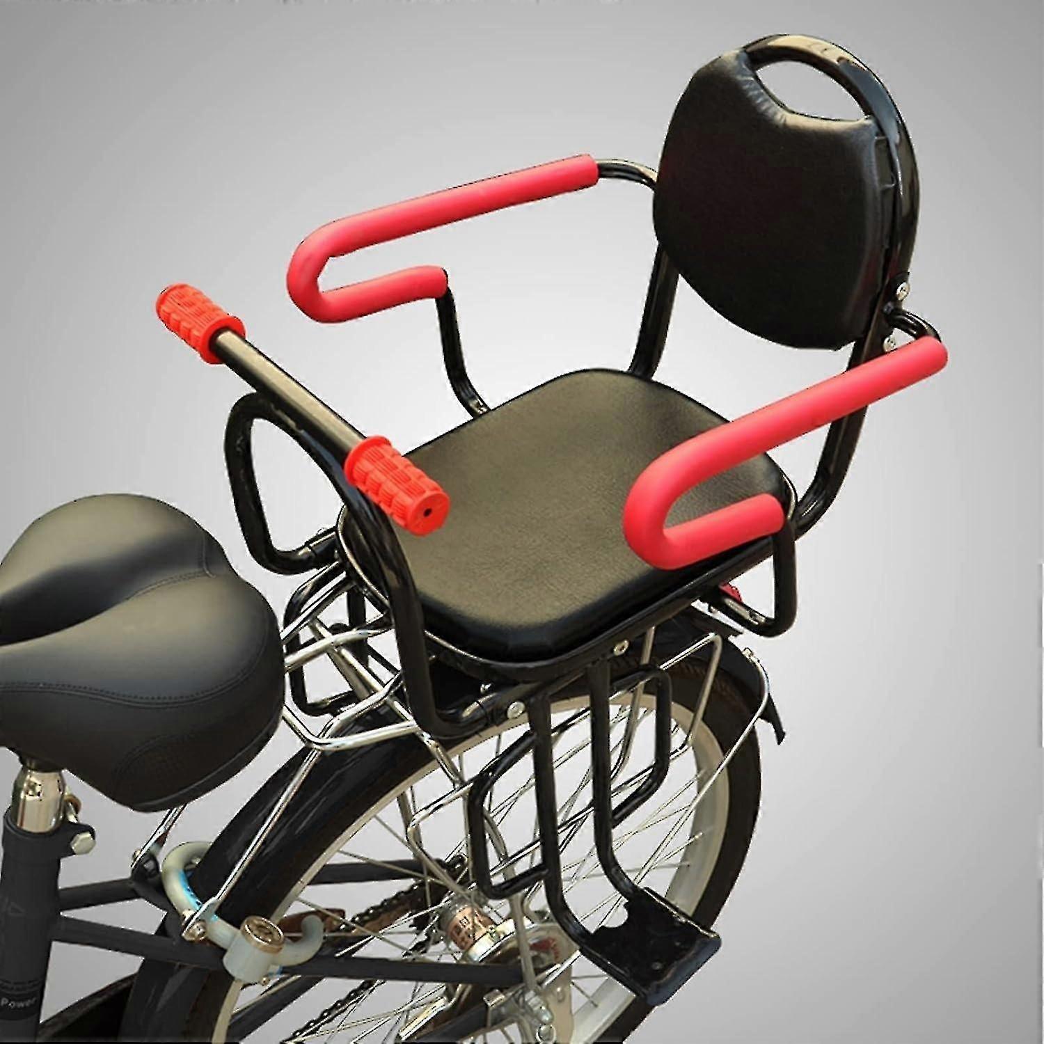 Bicycle Child Seat Rear With Handrail, Stable And Safe Bicycle Rear Mounted Children Seat Hold Up To