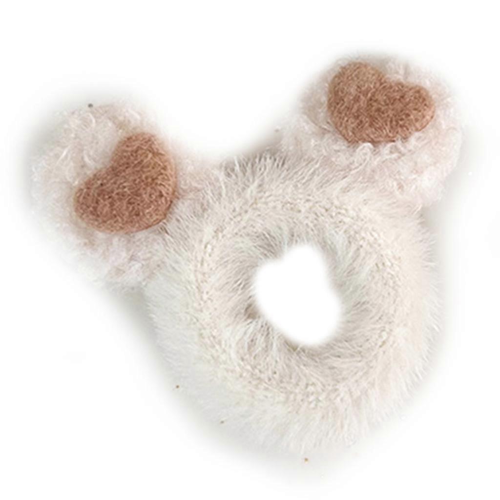 Shumpy Scrunch per Orecchie di Gatto Elastici Per Capelli Di Peluche Orso Dei Cartoni Animati Orso Titolari Di Coda Di Cavallo Corna Di Natale Elastiche Capelli Scrunch 3