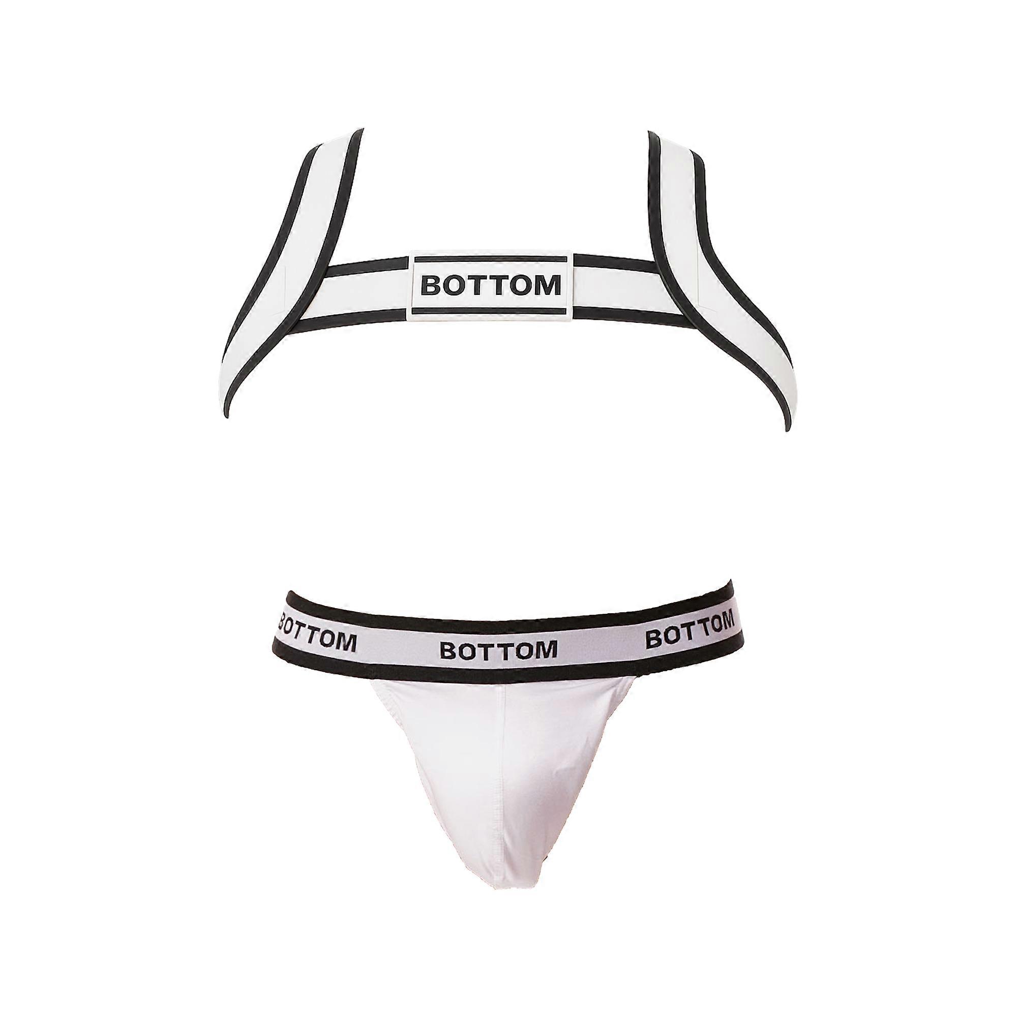 Barcode Berlin BOTTOM Multipack 1x Suspender White + 1x Harness White-Black