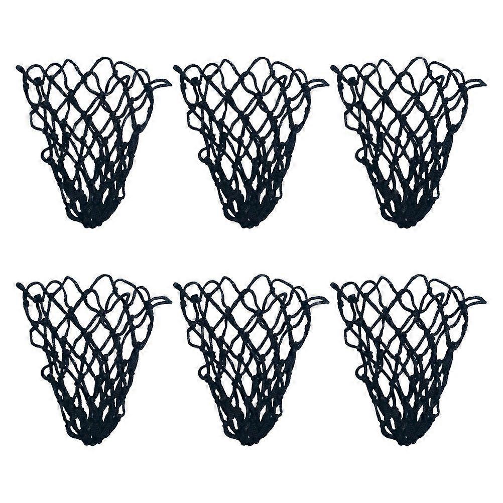 6pcs Durable Cotton Billiard Net Bags for Snooker Pockets – Space Saving Storage Holders for Pool Table Accessories