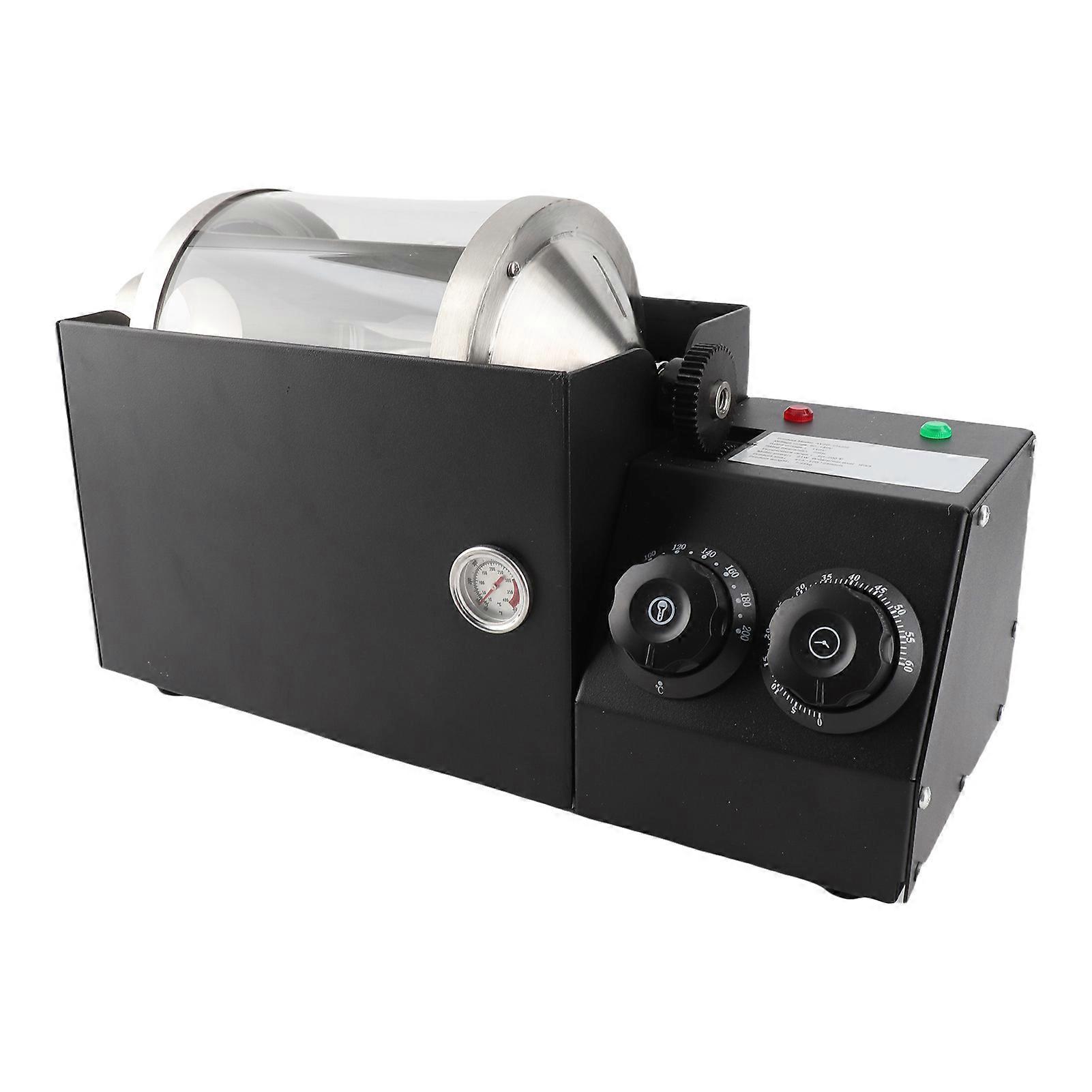 Koffieboon Roaster Instelbare Temperatuur Automatische Glazen Koffieboon Bakker met Timer voor Sojaboon Sesam US Plug 110V 