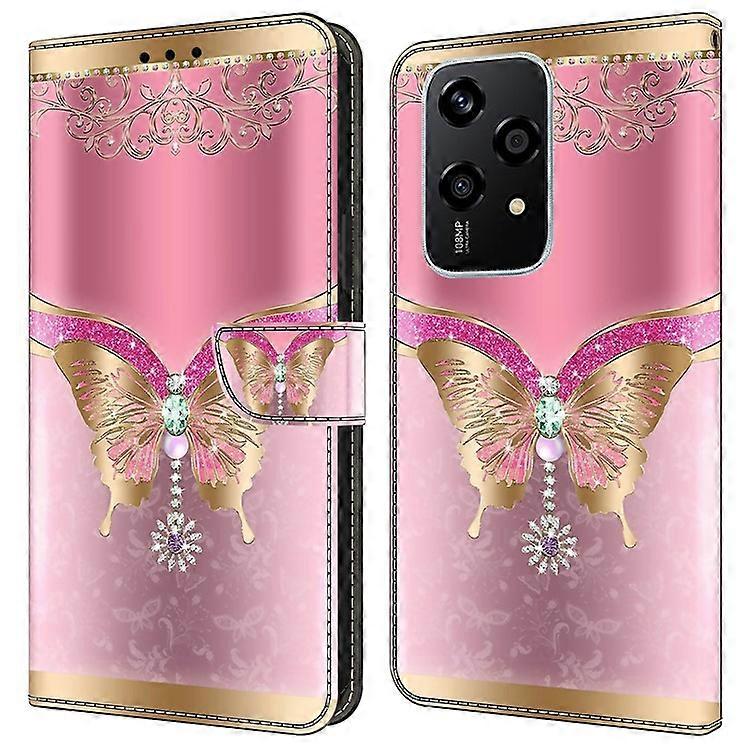 Compatible For Honor 200 Lite Case 3D Pattern PU Leather Wallet Phone Cover with Stand