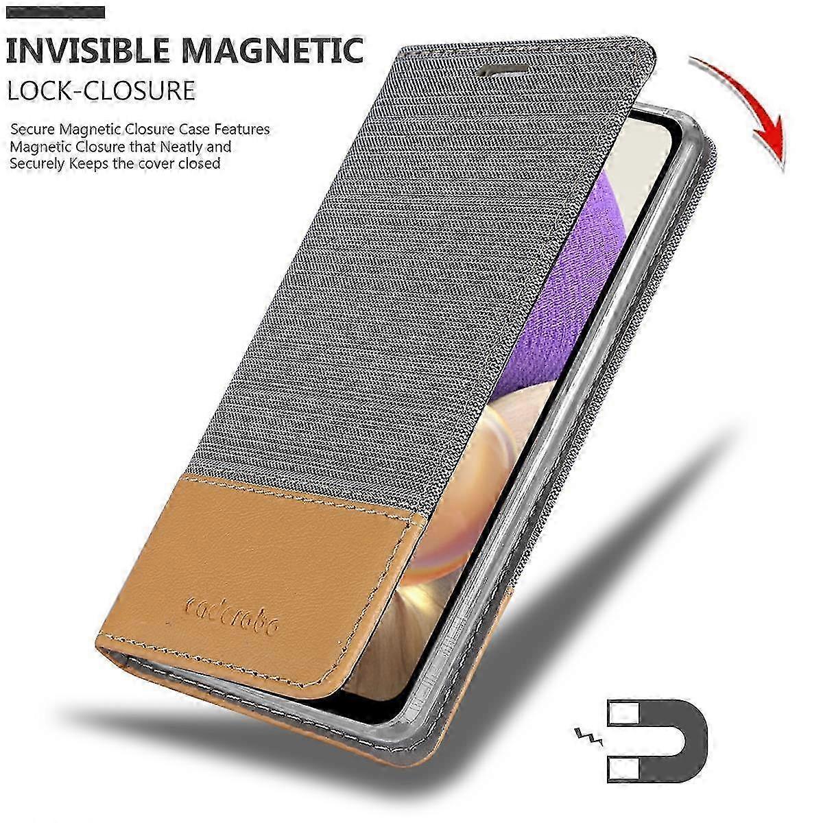 Protective Case for a Certain Brand Galaxy A32 4G - in Denim Style with Stand Function