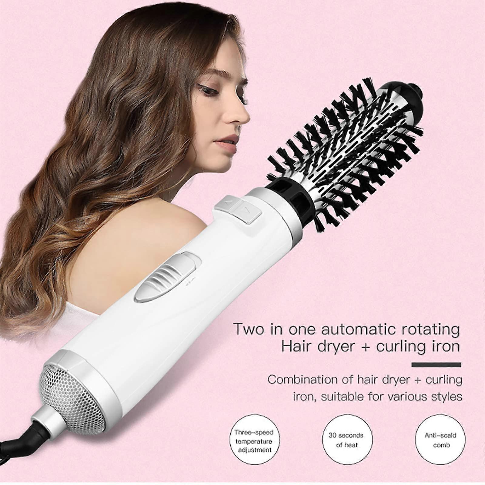 Multi-Function Automatic Rotating Style Hair Dryer with Diffuser Blow Comb Hot Air Brush Round Brush