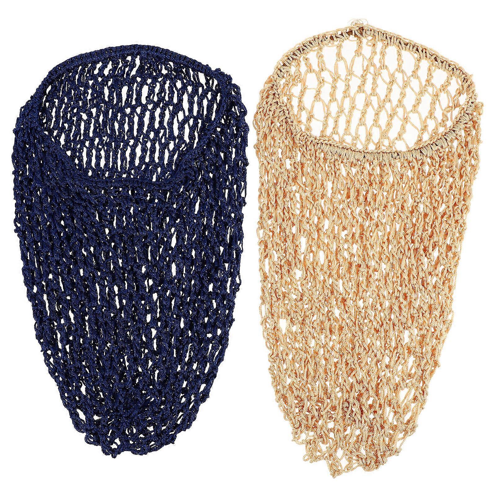 Stretchy Crochet Cap for Night Use, Guards Against Hair Mess, Gentle Cycle Washing