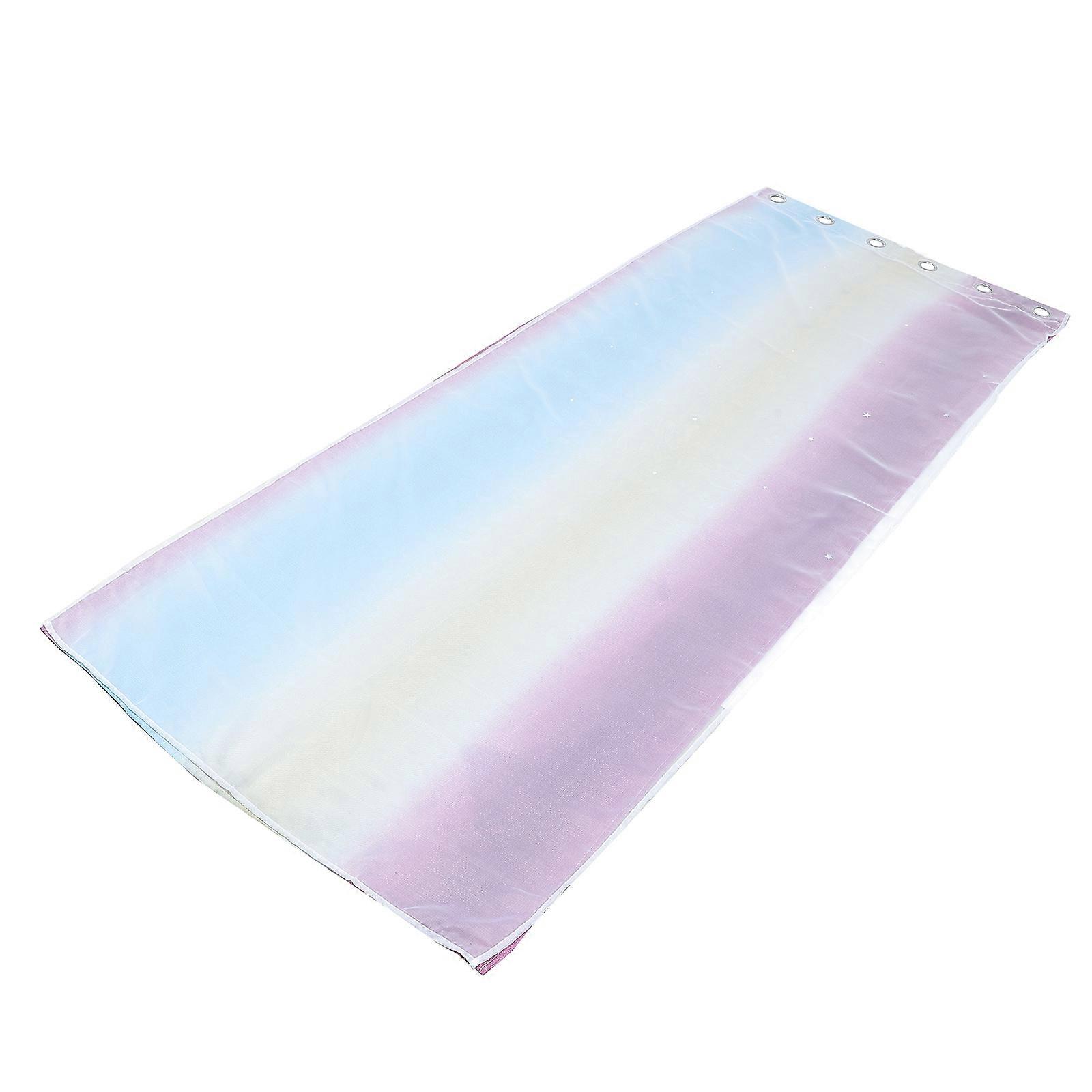 Insulated Curtains Double Layer Shining Star for Home Decoration 250x100cm Mesh Material Heat Insulation 1Set
