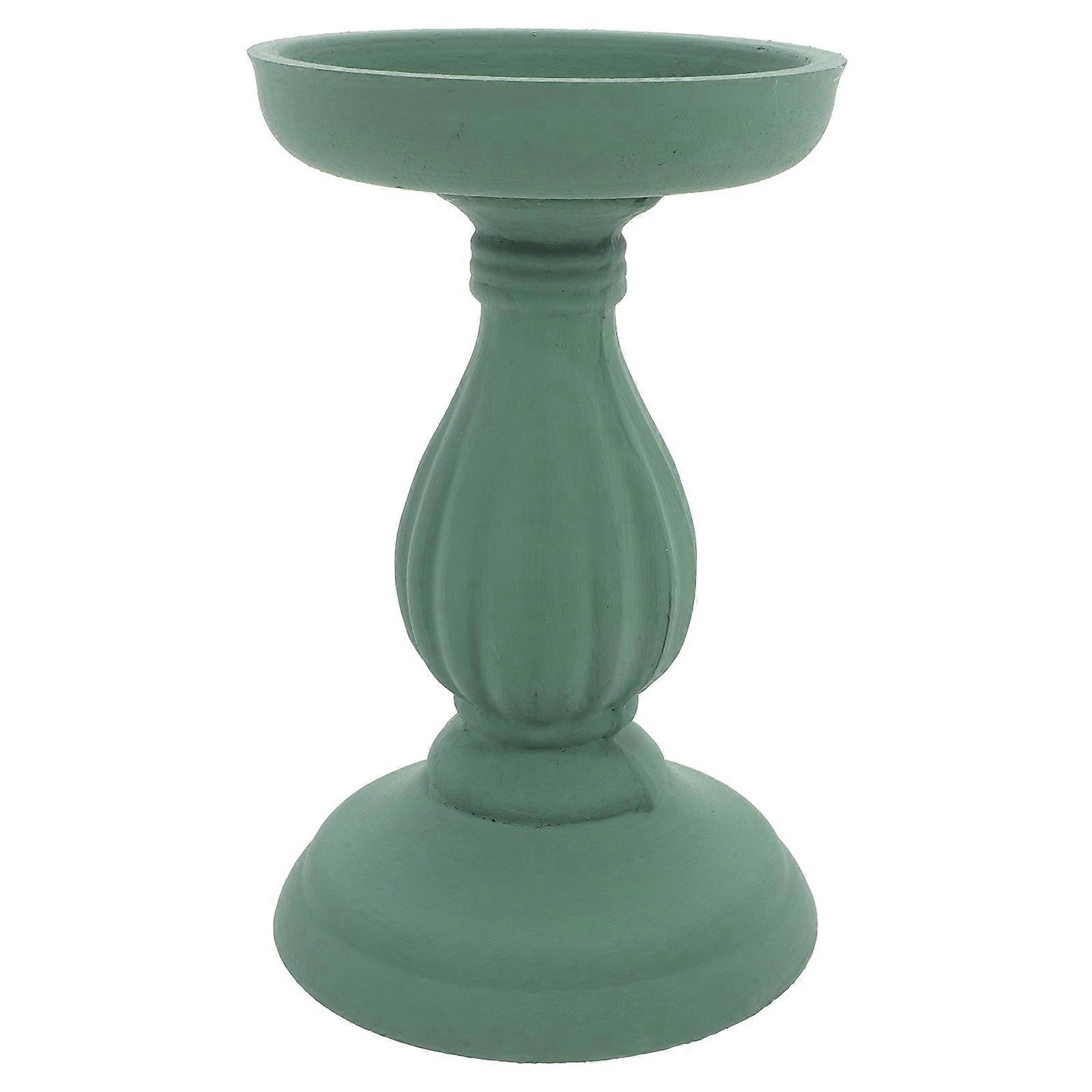 Dining Table Centerpiece Decor Resin Candleholder Rustic Shape Household Style Dinner 1Pack