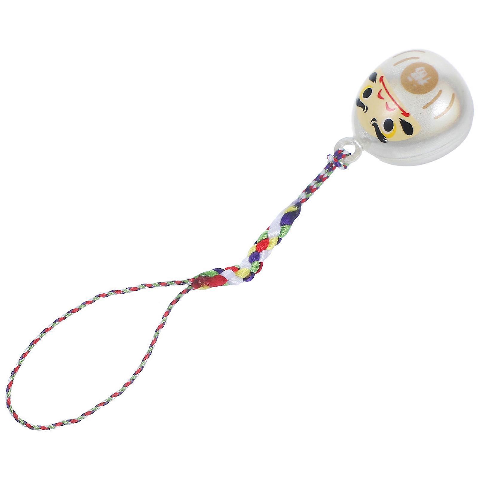 Japanese Keychain Pendant Handbag Charm Good Fortune Symbol Round Edges 2.70X2.00X1.70CM 1Pcs