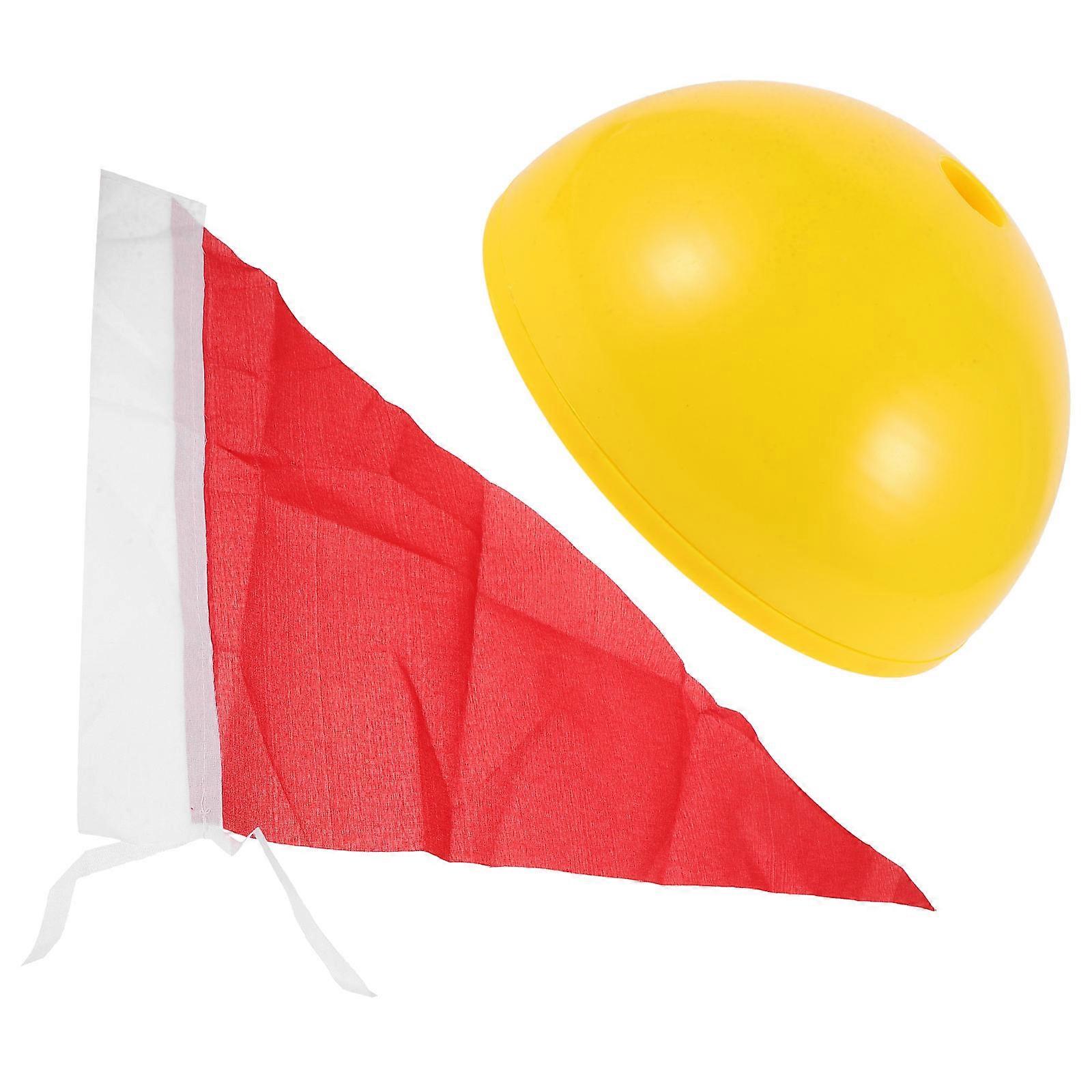 Agility Training Equipment Soccer Pole Corner Flags Durable Assorted Color 47.00X31.50X0.10CM 1Set