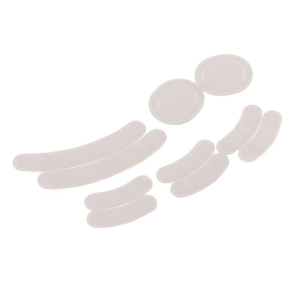 2 Sets White Skates Wear Resistant Foot Stickers for Gaming, Work & Entertainment with Curved Edge Design for Smooth Performance