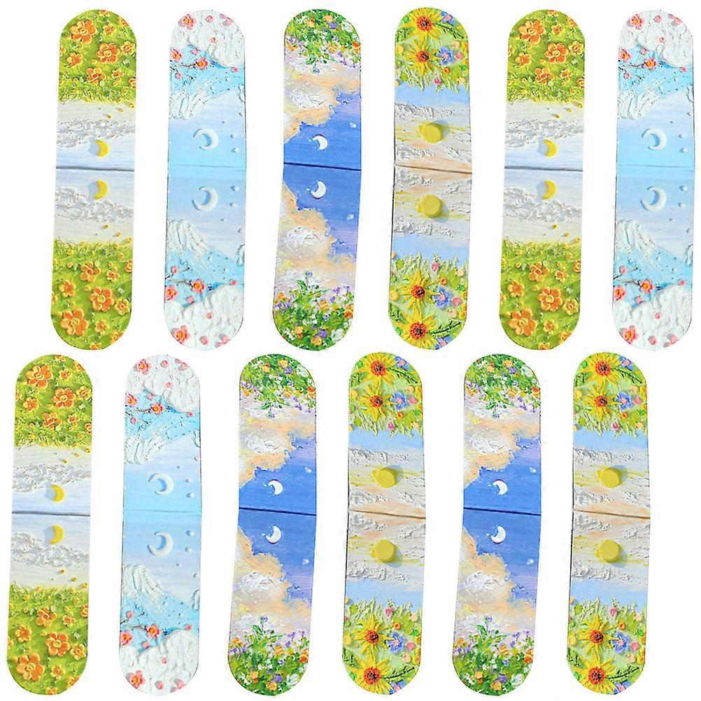 Multifunctional Magnetic Bookmark Reading Accessories For Writers Small Size 5.8X2.5CM 12Pcs