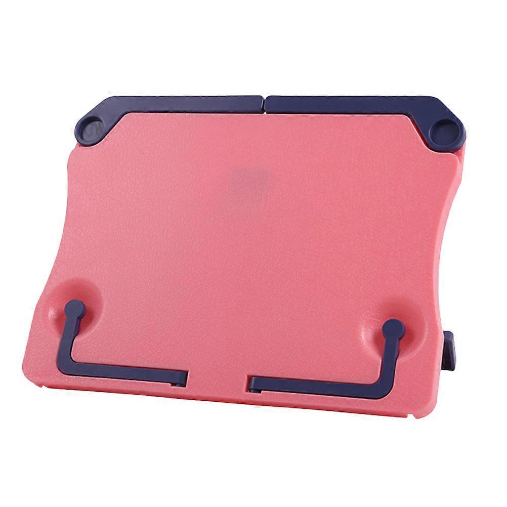 Portable Music Stand Sheet Music Holder Red Plastic Non-slip Pad Foldable for Guitar Violin Saxophone Triangular Base 1Pack
