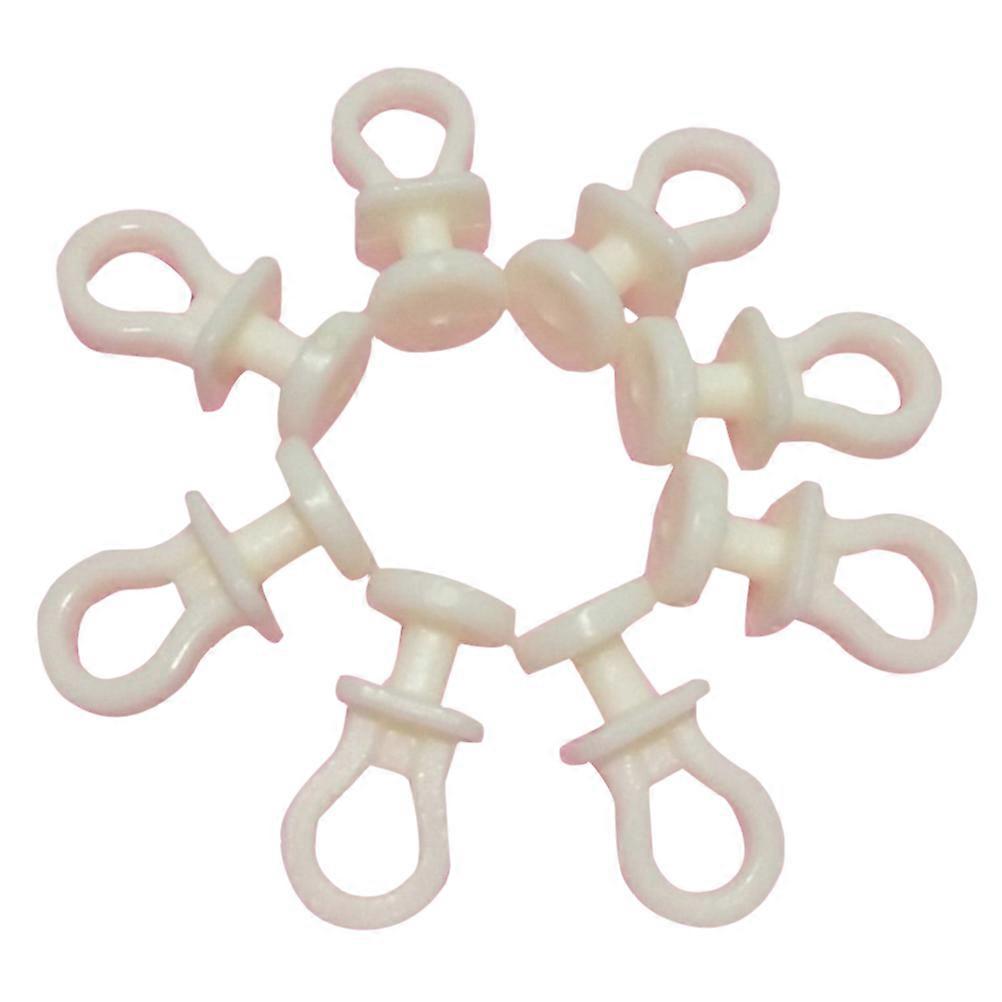 Curtain Rail Track Rollers Smooth Movement Easy Installation Beige 100Pcs