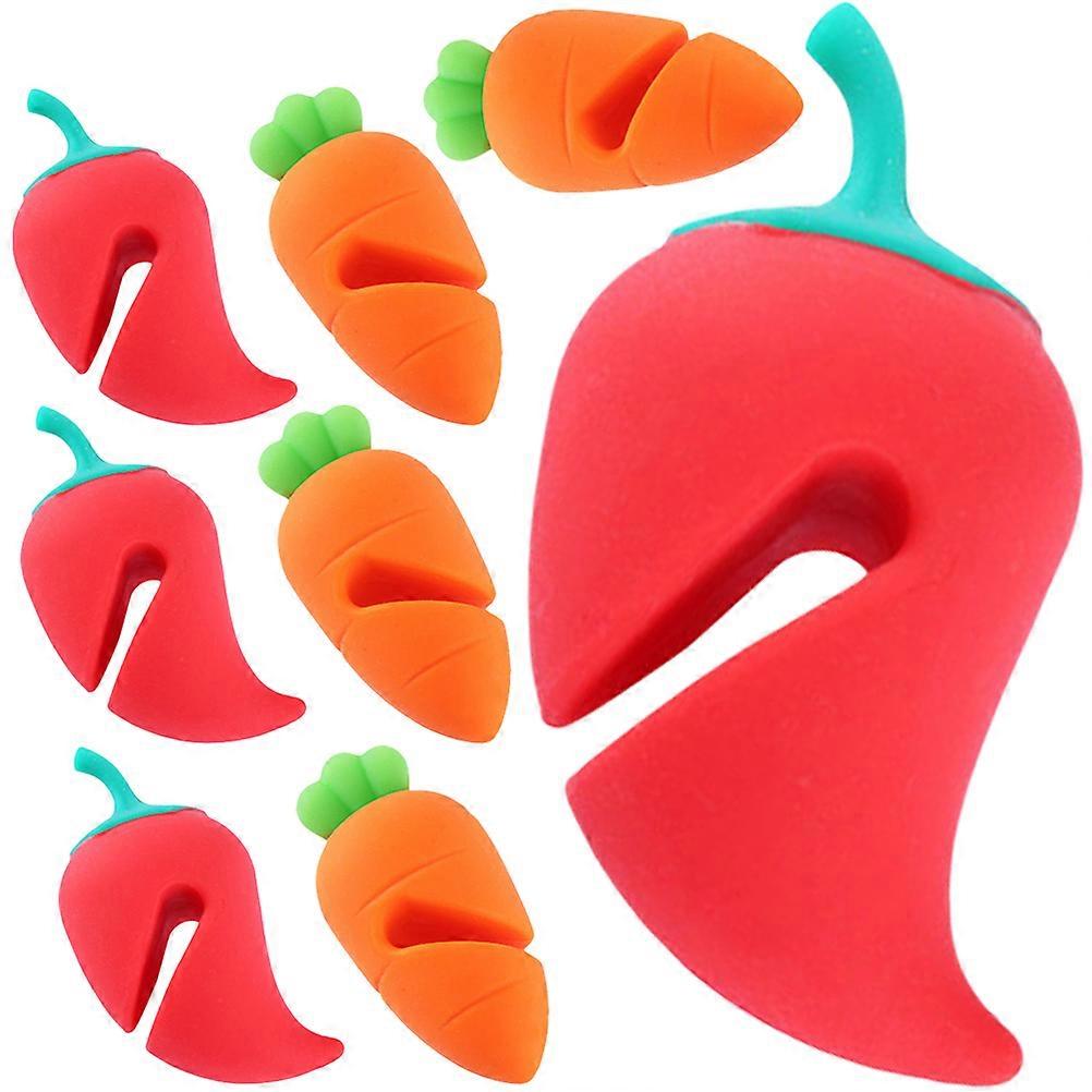 Lid Lifters Silicone Spill Prevention Cooking Utensil Assorted Color 8Pcs