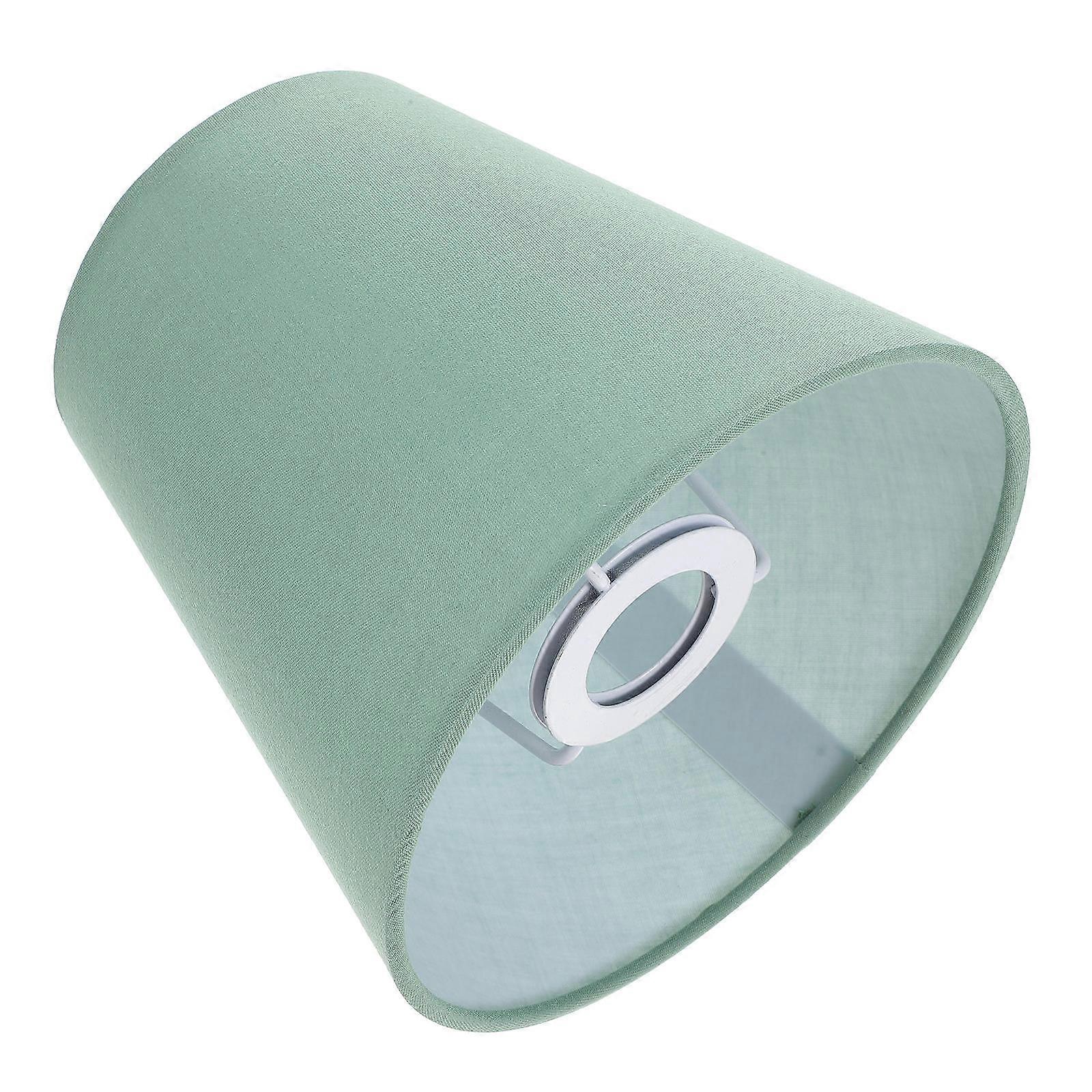 Small Green Lampshade Round Retro Style Lamp Shade For Office E14 Socket Lamp Light Diffusion 1Pcs