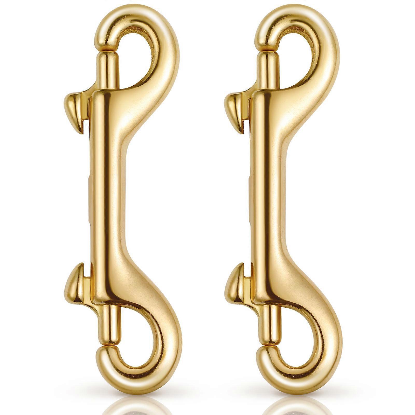 جراد البحر المشبك كيرينج مع سلسلة النحاس جراد البحر المشبك اللون الذهبي الأشرطة أكياس 2 قطعة