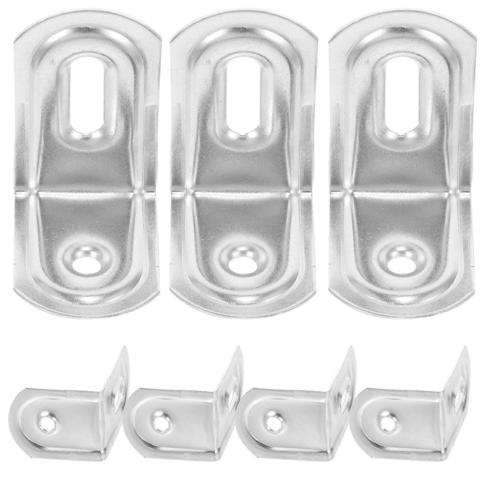 Brackets For Shelves Cabinet Shelf Bracket Adjustable Design 90-Degree Rounded Corner 10Set