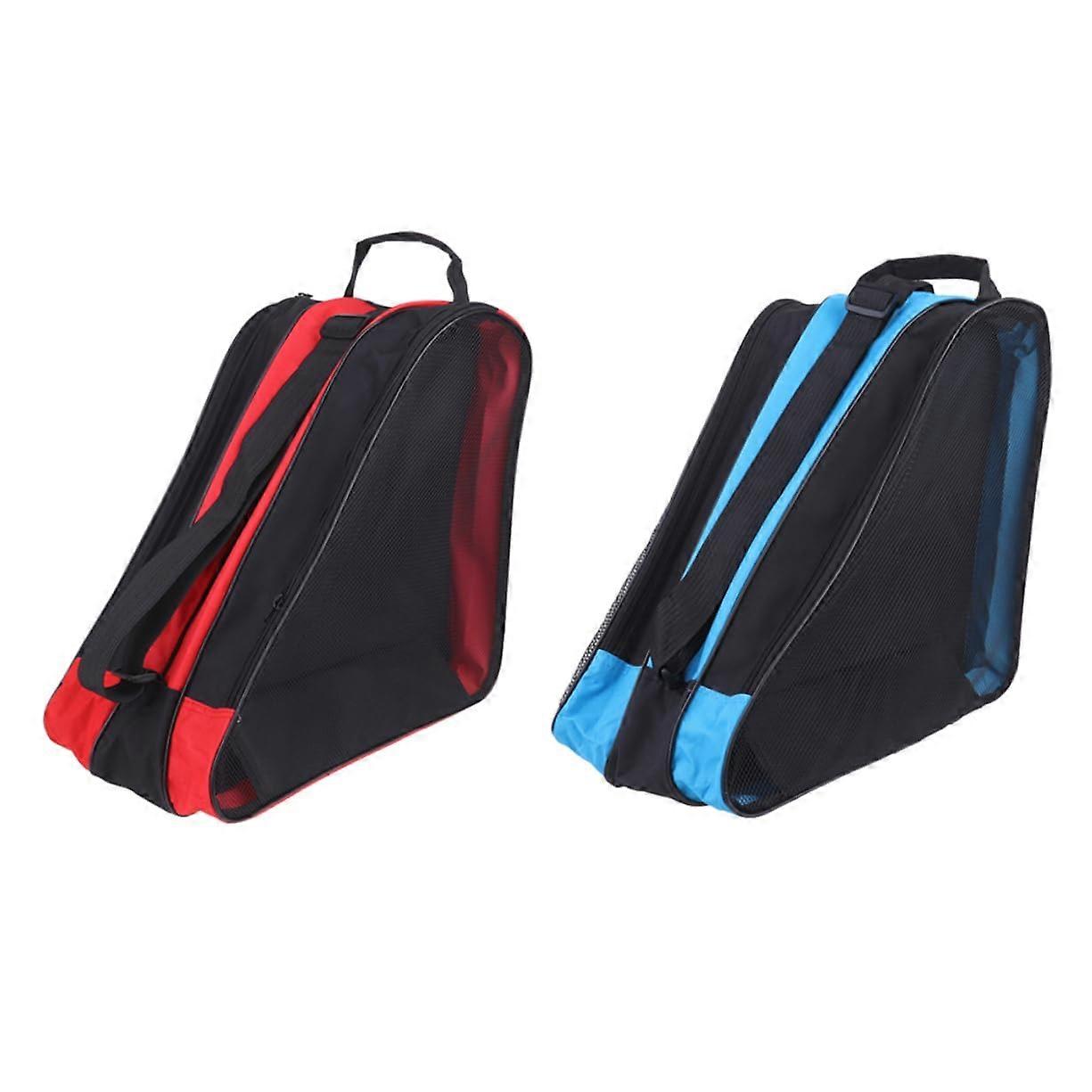 Roller skate storage bag set Oxford fabric mesh ventilation easy to carry for ice skates