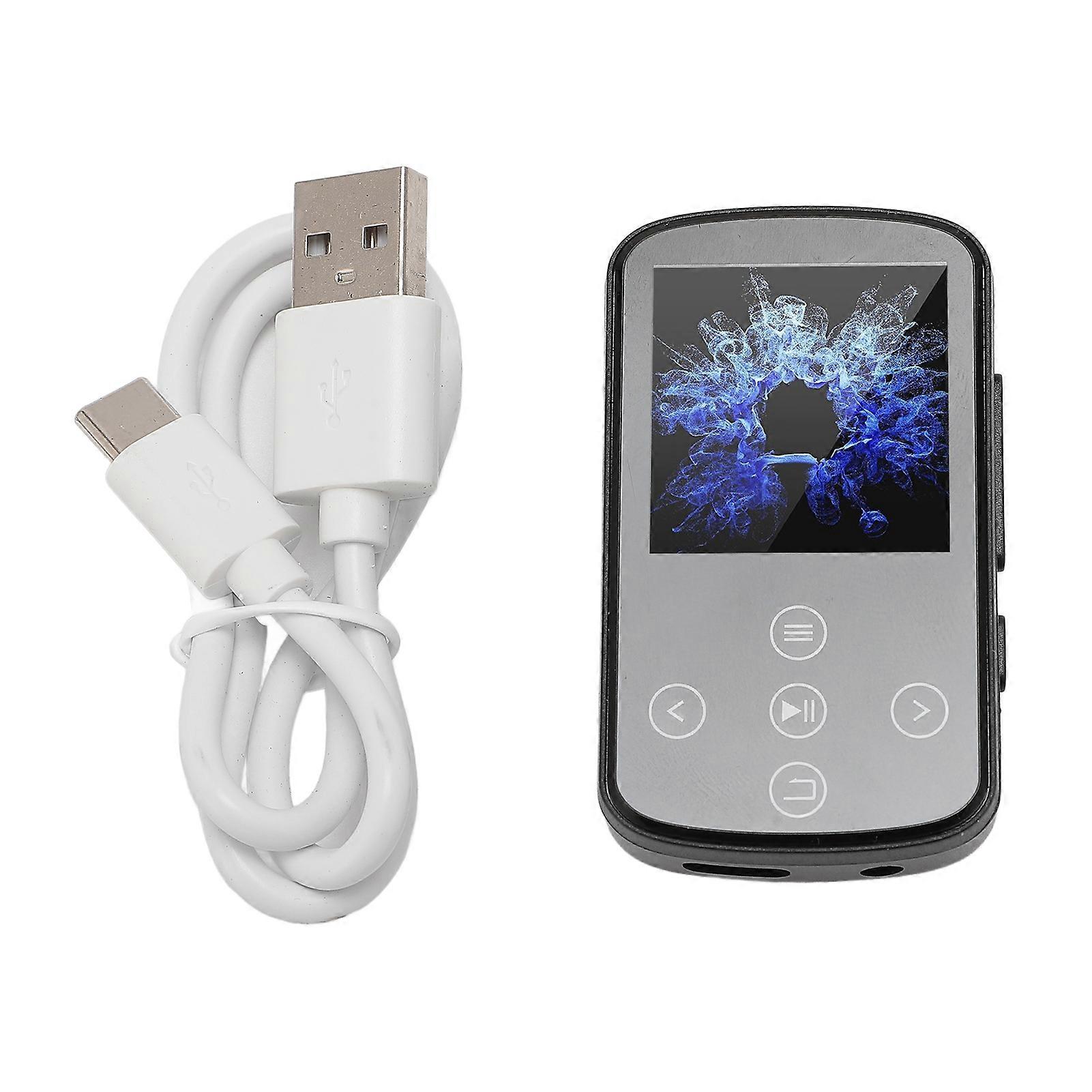 MP3 Player with Clip Bluetooth 5.3 Support Up To 128GB Portable Music Player for Sports Running With 32G Small Memory Card