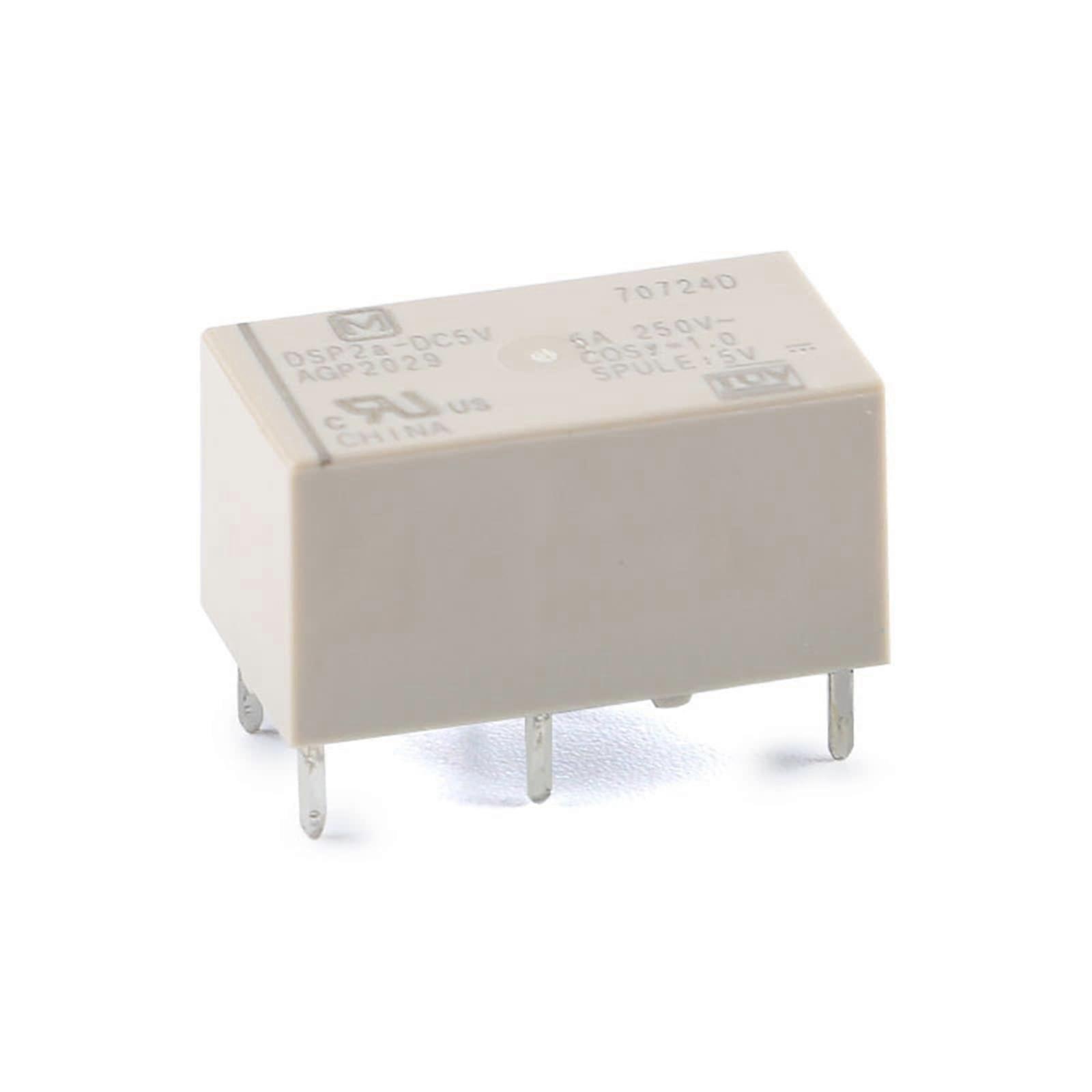 20 pieces 6Pin relay DSP2a 5A DSP2aDC5V DSP2aDC12V DSP2aDC24V 5V 12V 24V Ref: 7587