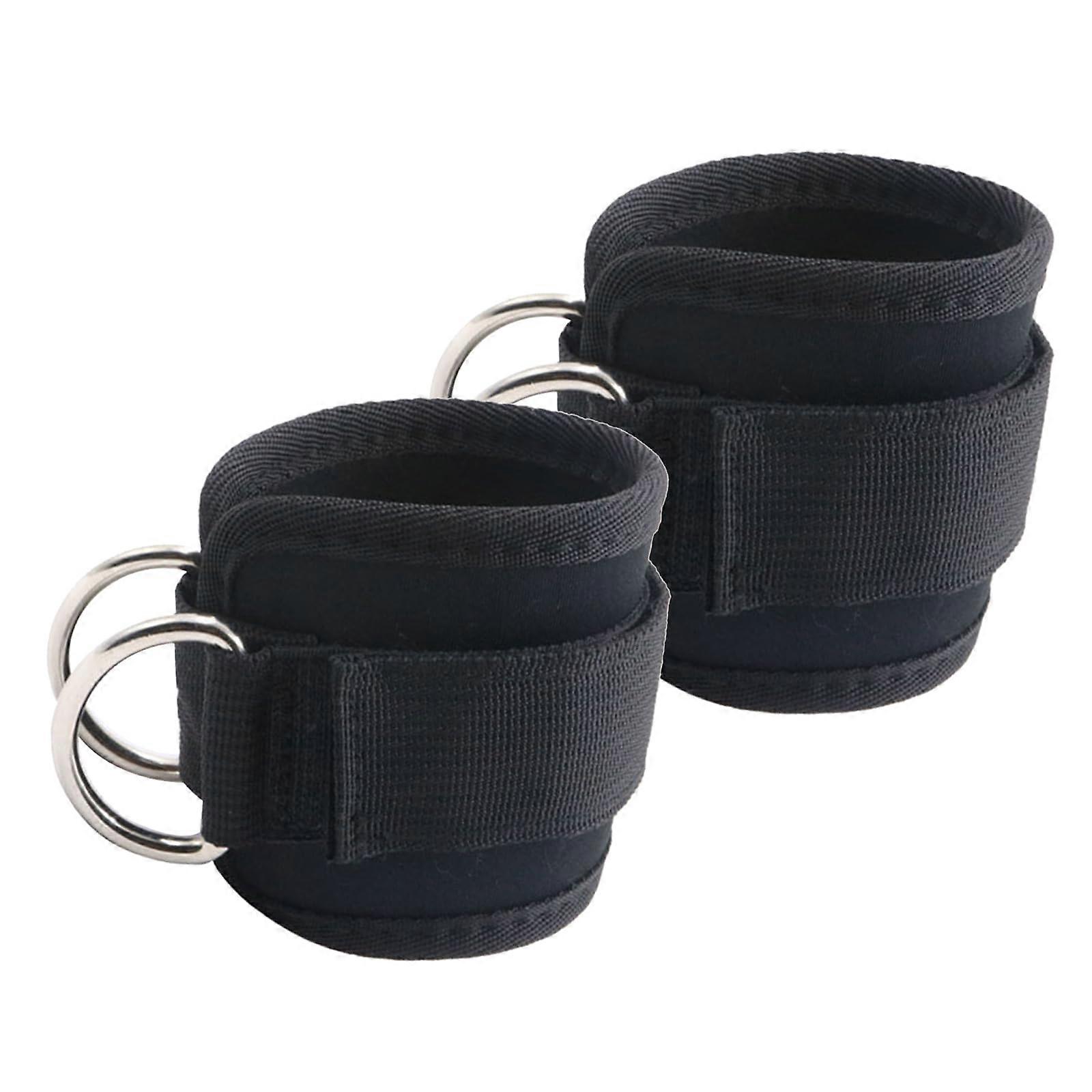 Ankle Straps Compatible with Cable Systems for Leg Curls and Glute Training