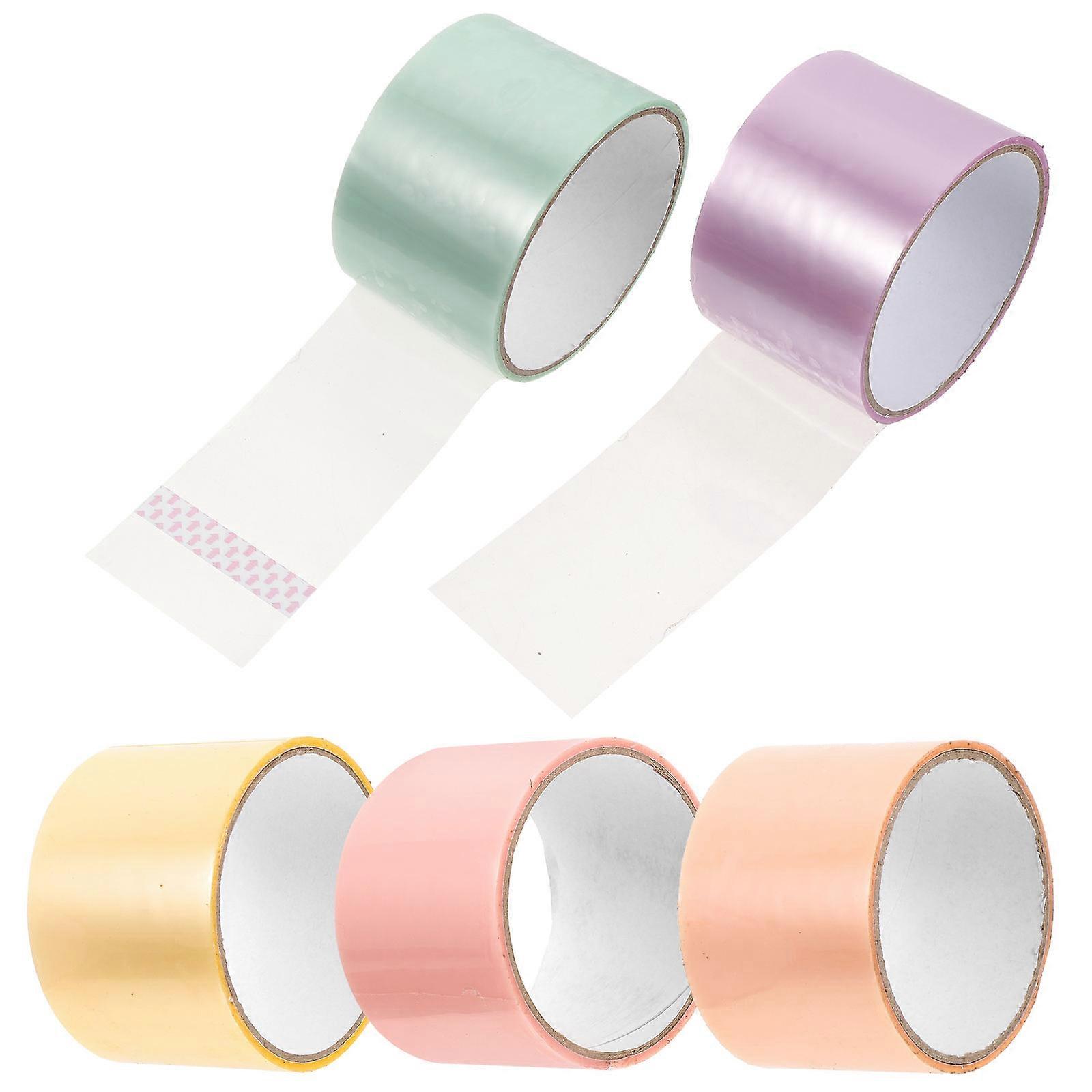 Sticky Ball Tape Adhesive Craft Decompression Toy Assorted Color 5 Rolls