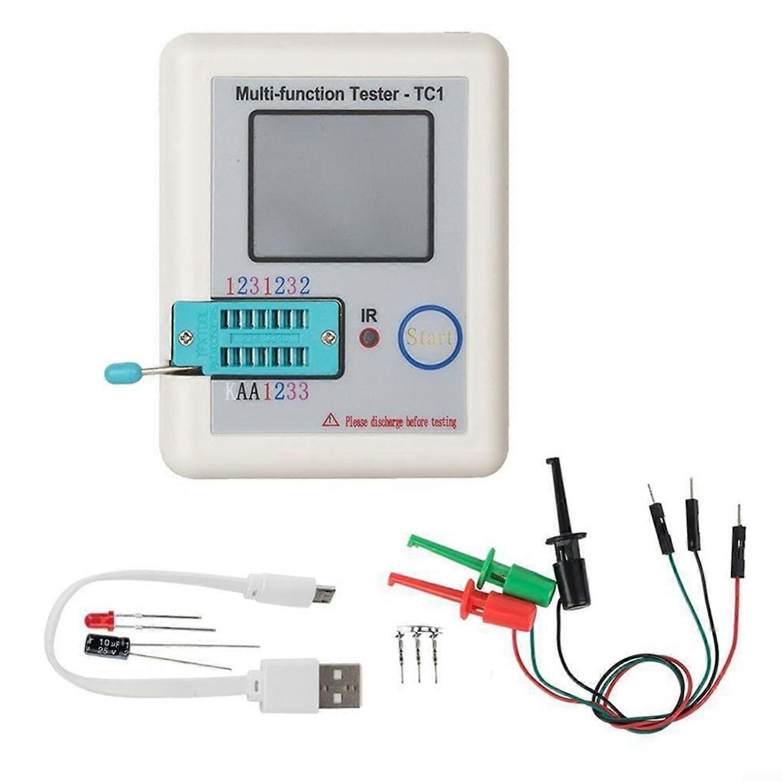 Transistor Tester LCRTC1 1.8 Inch MultiFunction TFT Transistor Tester with Colorful Display