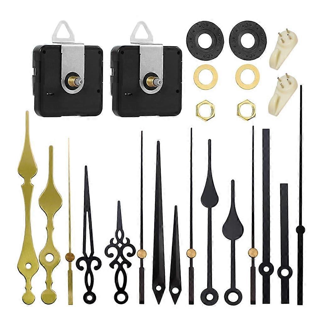 clockwork with 5 hand sets, table shaft, 13/18/20 mm, for clock restoration 0 and