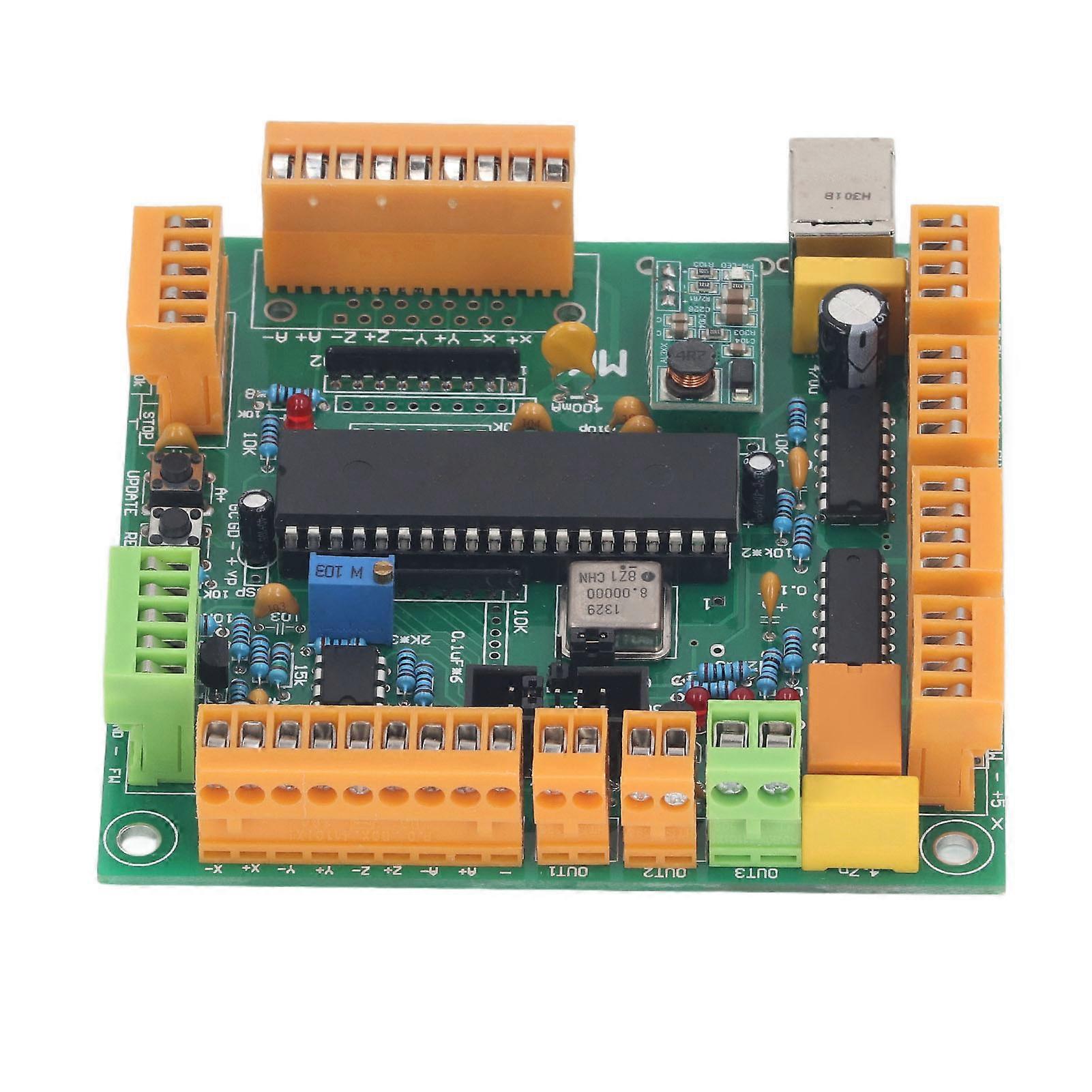 USB CNC Motion Control Card 4-Axis PCB Breakout Board 25kHz