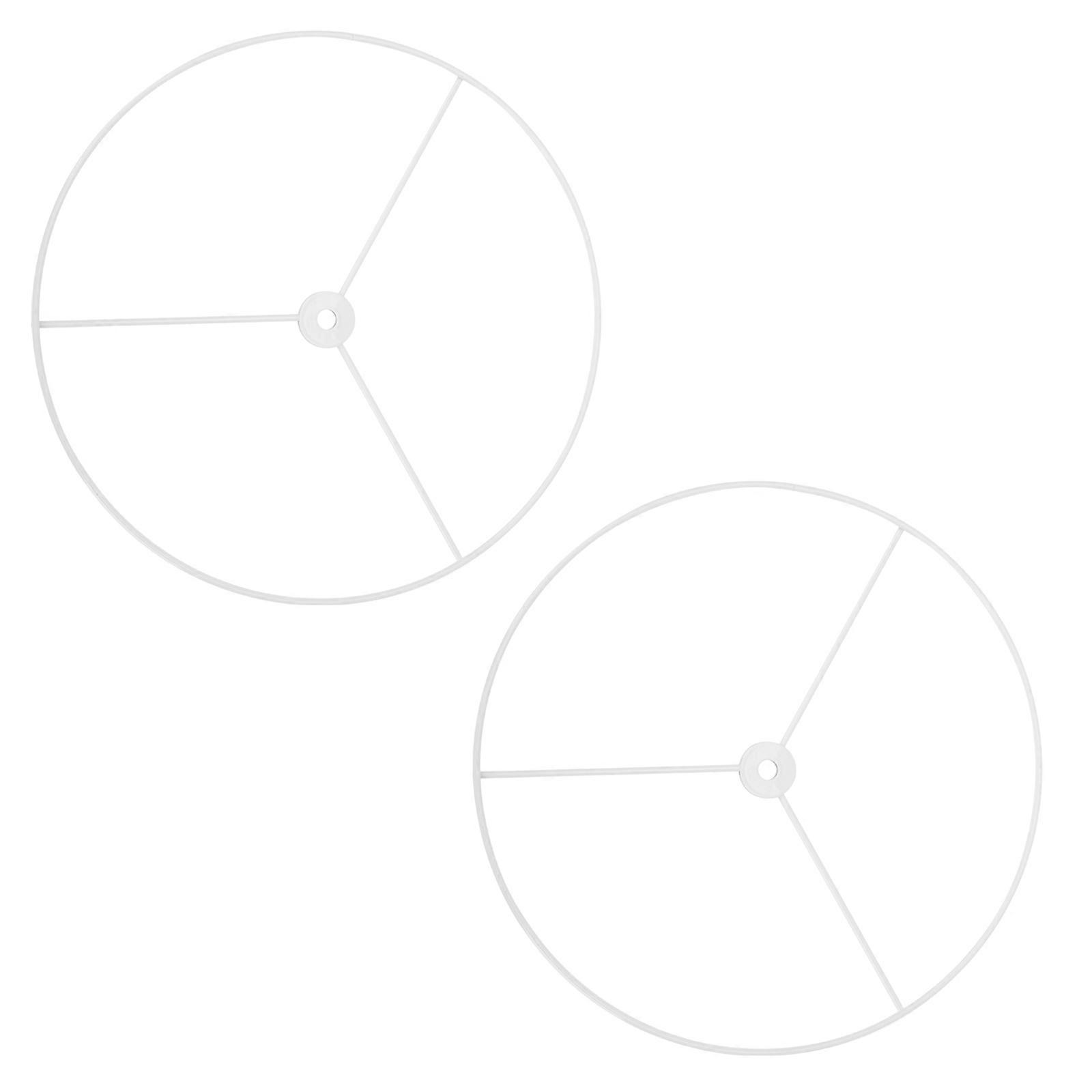 2Pcs Hanging Lamp Bracket Simple White Ceiling Light Frame Pendant Prop