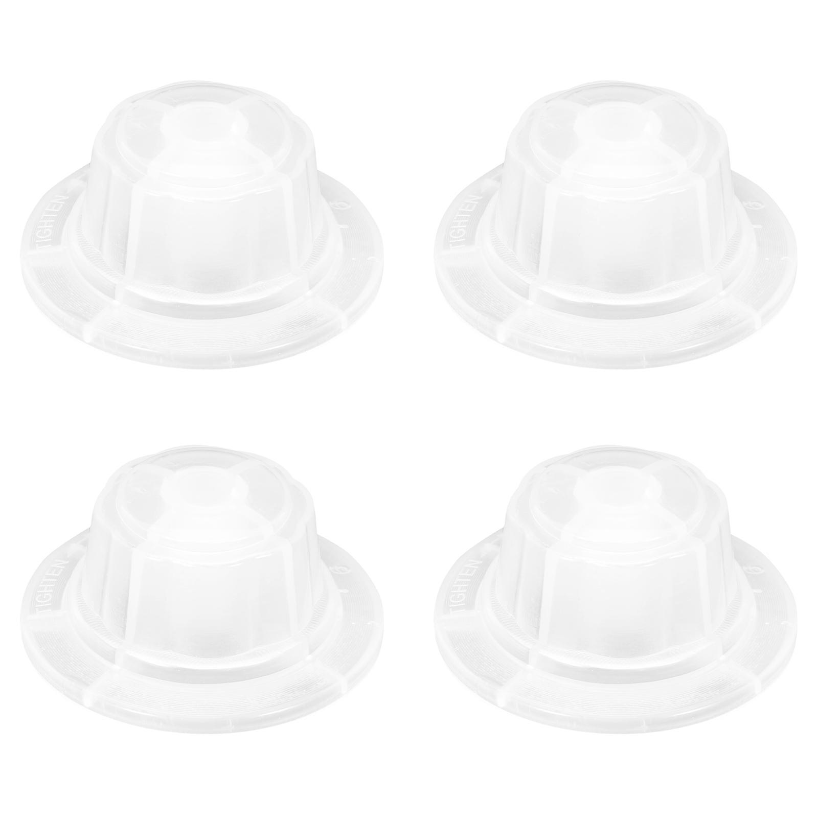 Replacement Plastic Fan Nut Covers 4Pcs Transparent Fixation for Summer Use