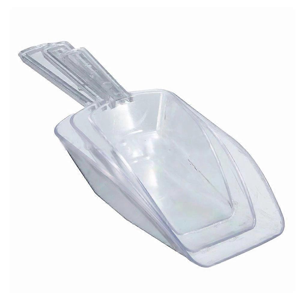 Transparent Plastic Scoop for Home Use Suitable for Flour Ice and Grains 2 Sets