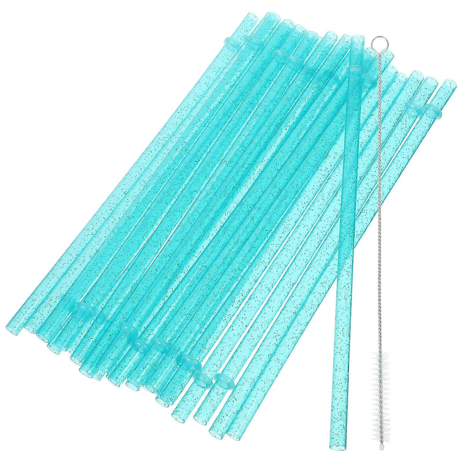 Birthday Party Straw Reusable Straws Safe Drinking Juice Water For Parties 25Pcs