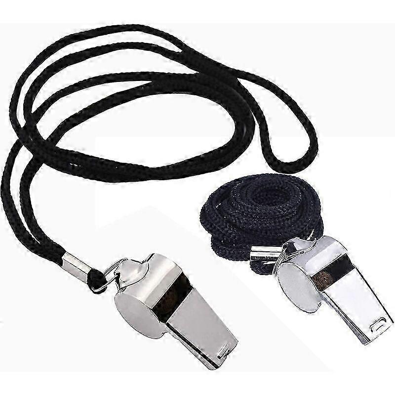 2pcs referee whistle with lanyard