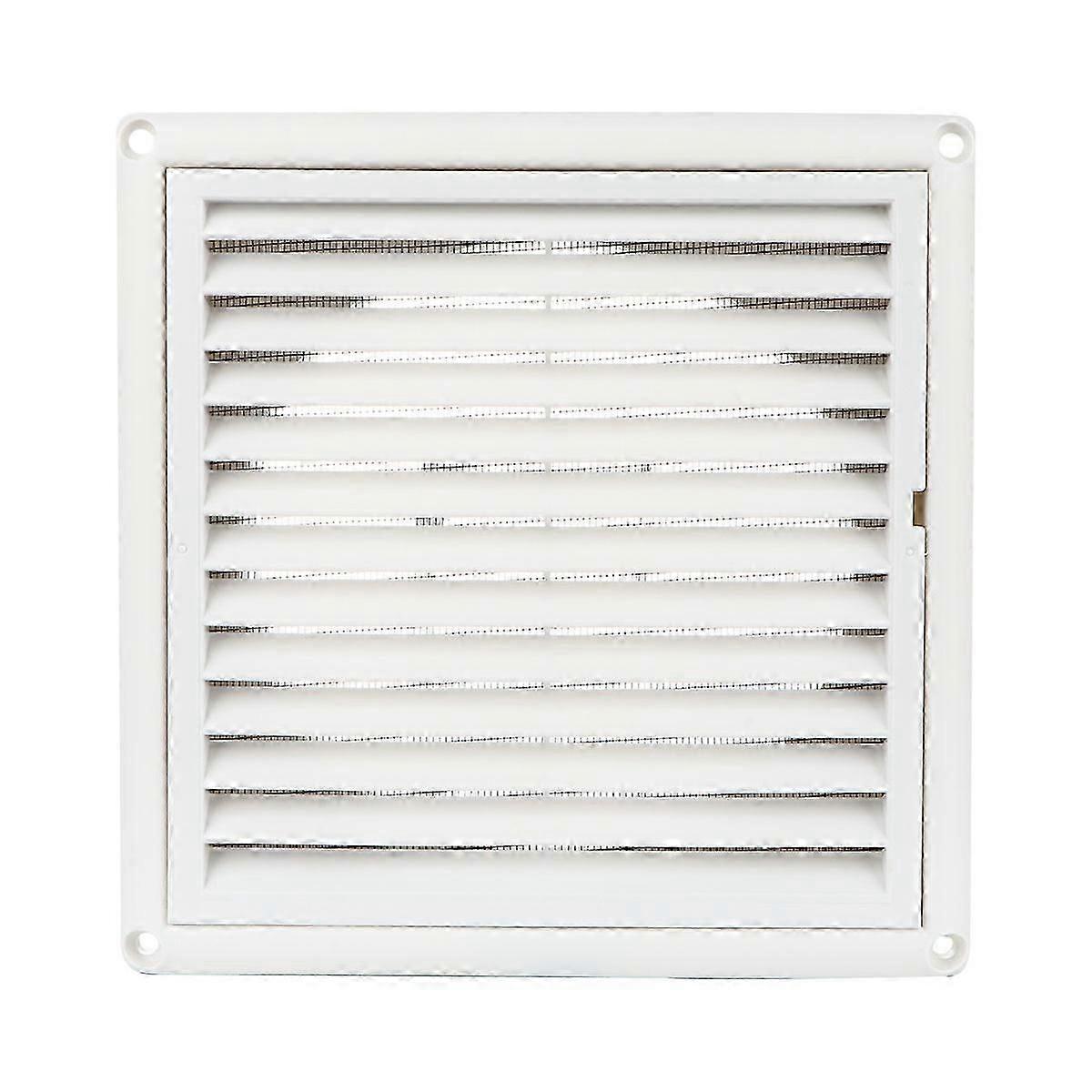 1PC تهوية تهوية شواء غطاء الجدار سقف شنت تنفيس المدمج في شبكة شاشة ذبابة للحمام مكتب المنزل (أبيض ، 150 مم)