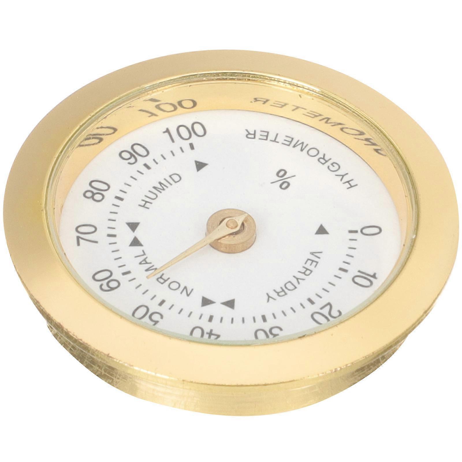 ギターとバイオリンのための黄金の湿度計湿度計3.70X3.70X0.80CM 1セット