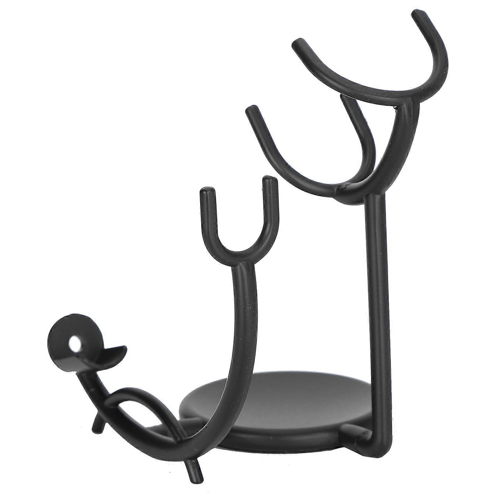 Curved Razor and Shaving Brush Stand Display Dry Brush Compatible Men Razor Brush Holder