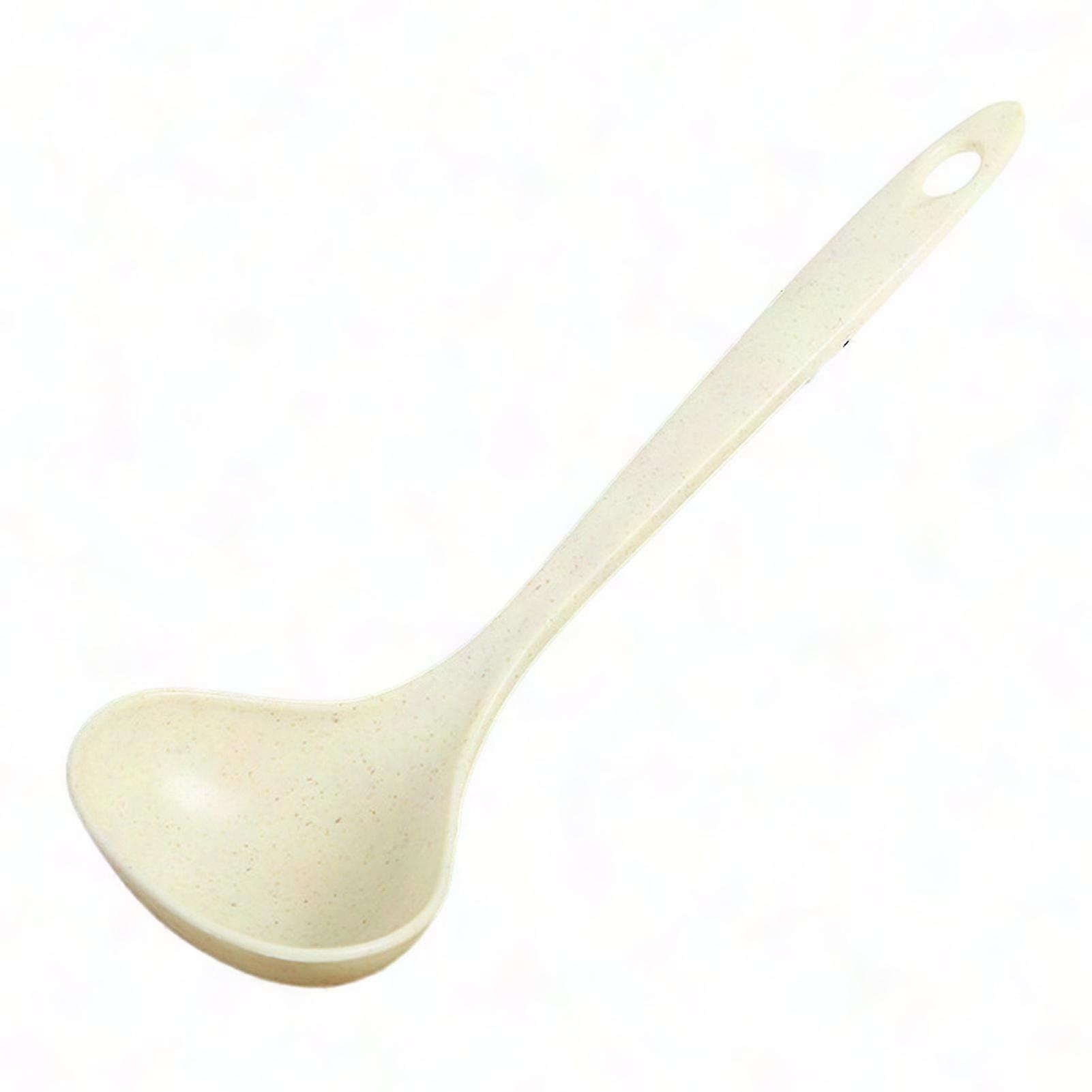 Nordic Style Anti-Scald Soup Spoon with Hanging Hole, Thickened Long Handle Non-Slip Kitchen Dinnerware