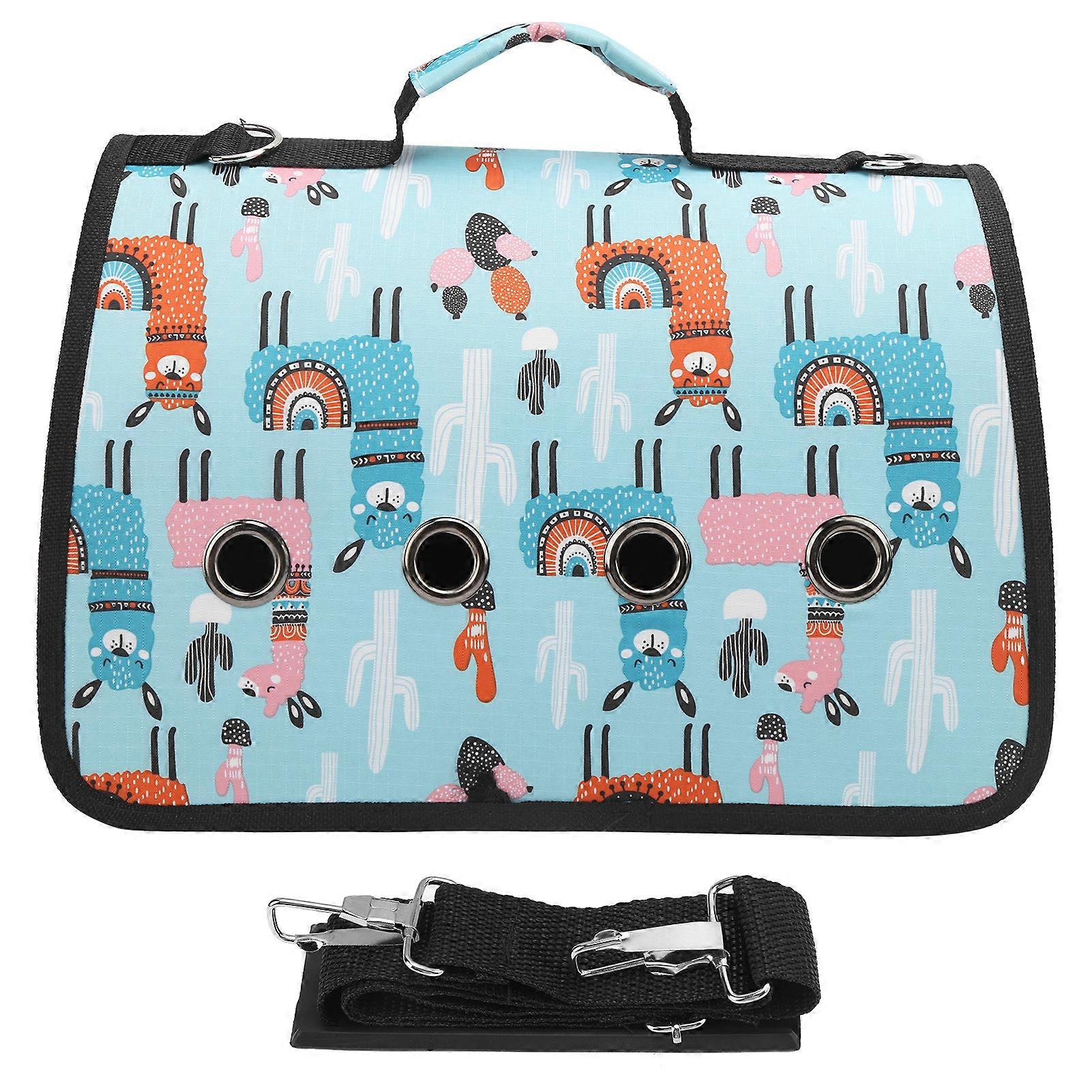 حقيبة حمل كتف صغيرة قابلة للطي في الهواء الطلق جرو 8 ثقوب حقيبة يد حاملة S ألبكة زرقاء فاتحة