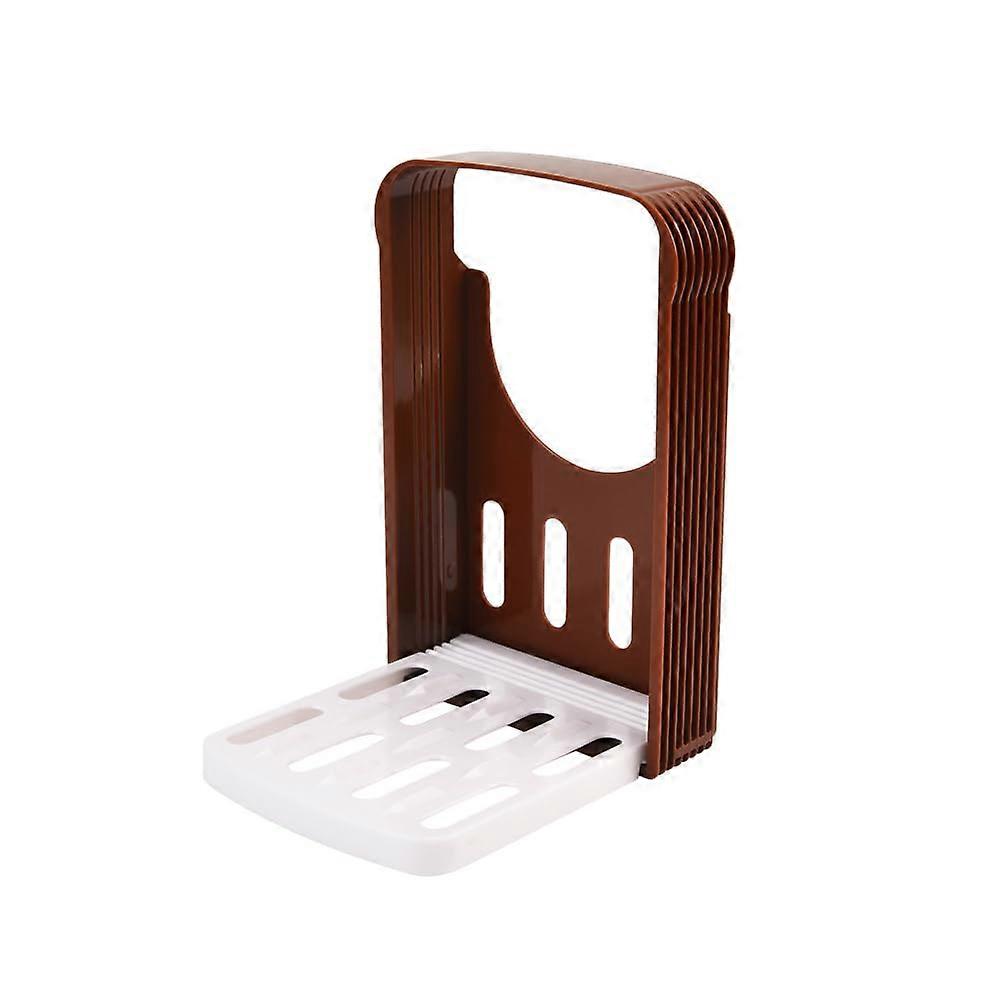 Bread Slicer, Toast Slicer with 4 Thicknesses for Homemade Bread, Adjustable Bread Cutter for Homemade Toast Bagels, Folding Toast Slicer