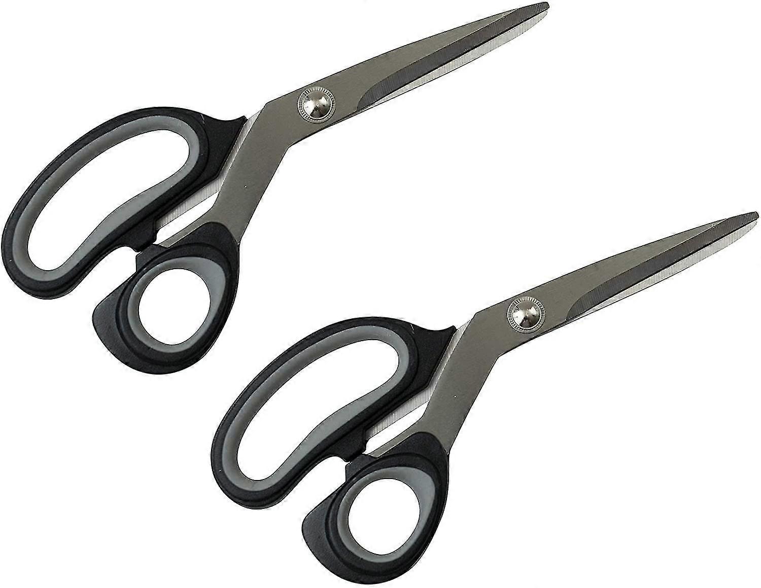 2pcs Tesouras de Aço Inoxidável Premium Heavy Duty - Adequadas para Vários Usos, Comprimento de 9 polegadas