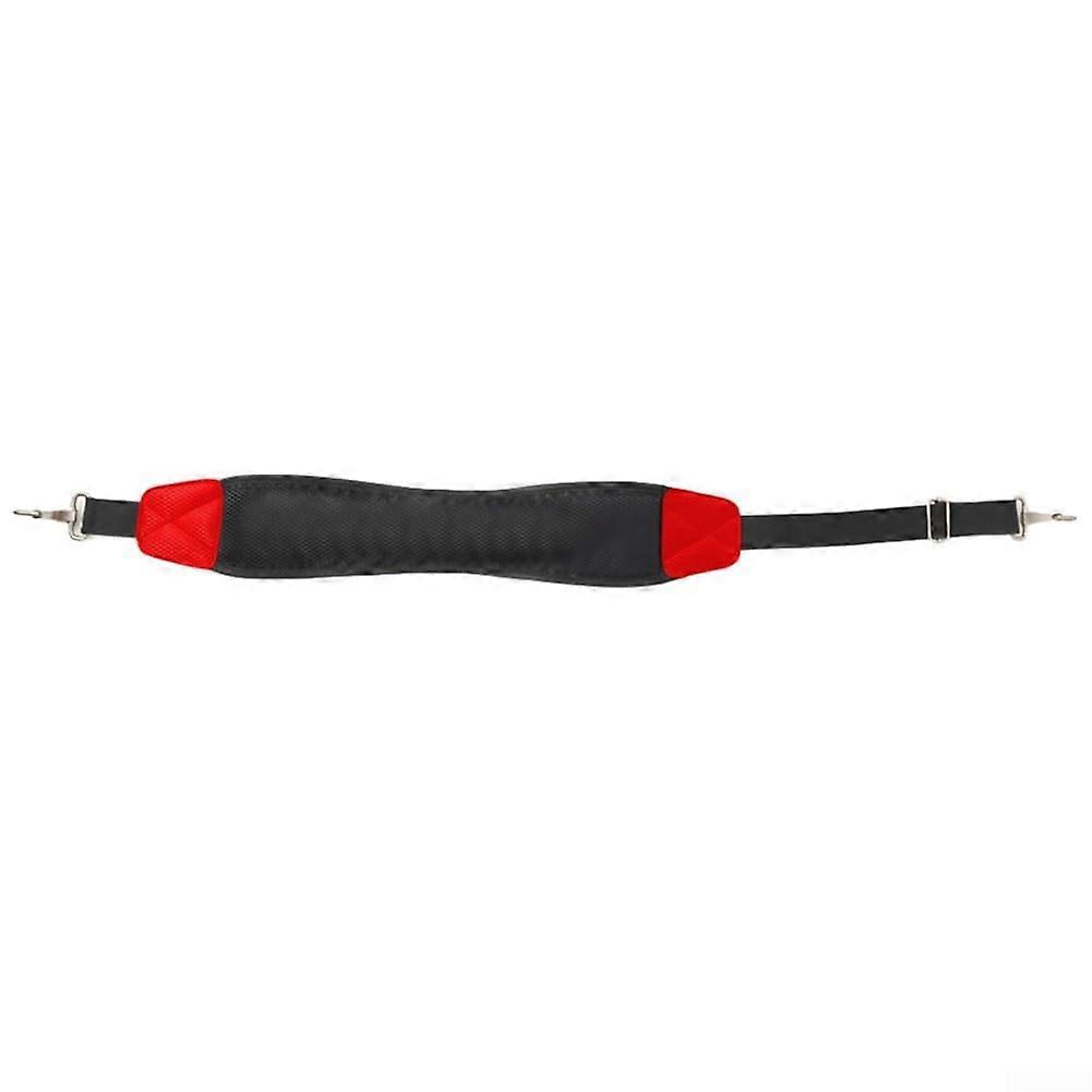 Reinforced nylon golf bag shoulder strap with nonslip design and strong loadbearing capacity (red)