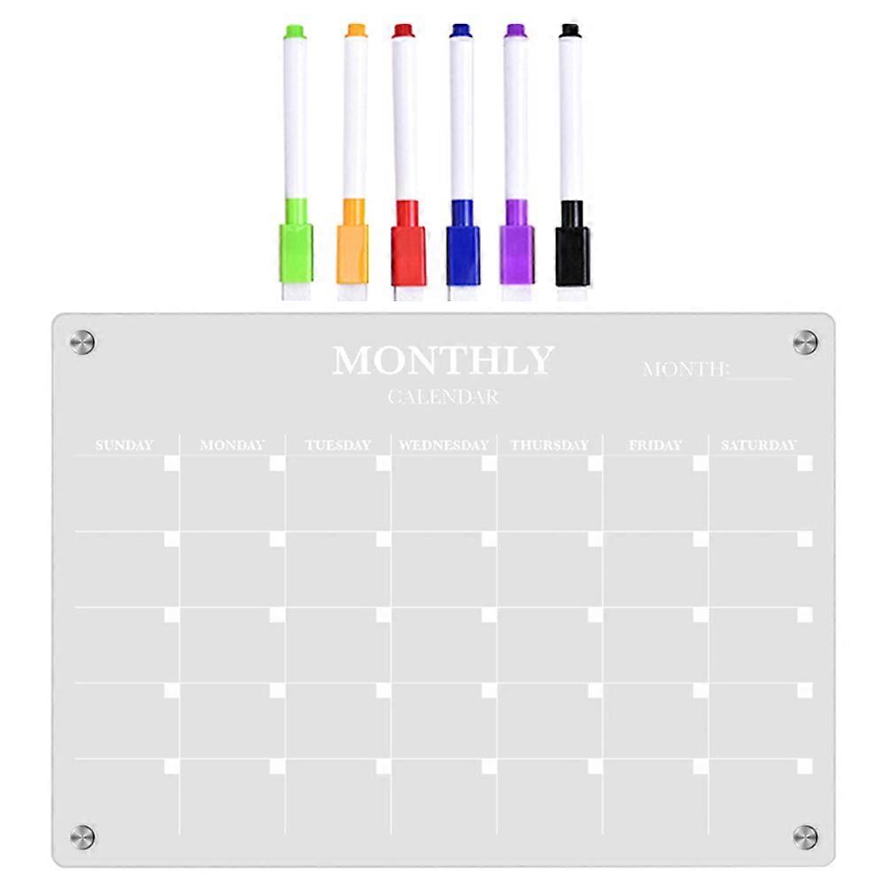 Planning Boards Transparent Acrylic Reusable Writing Surface 1Set