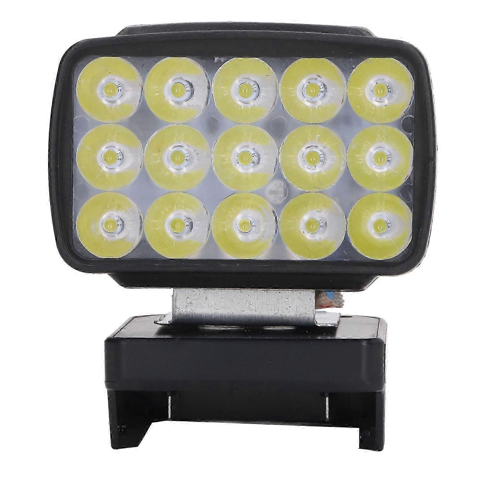 LED Work Light 15 Beads 6500K 15V21V Lithium Work Light Lamp for Shops Barns Cars 8W